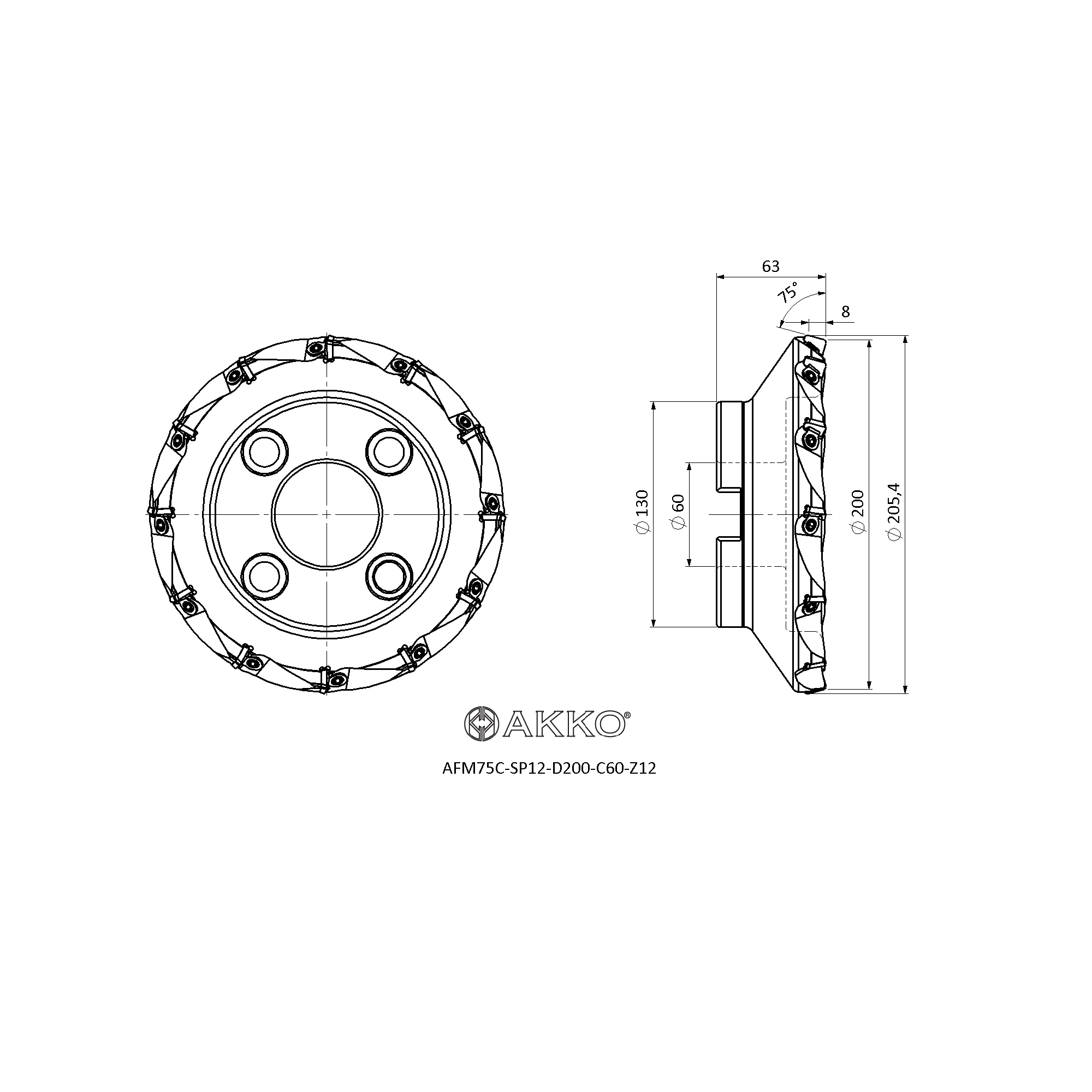 AKKO AFM75C-SP12-D200-C60-Z12 — фото 3