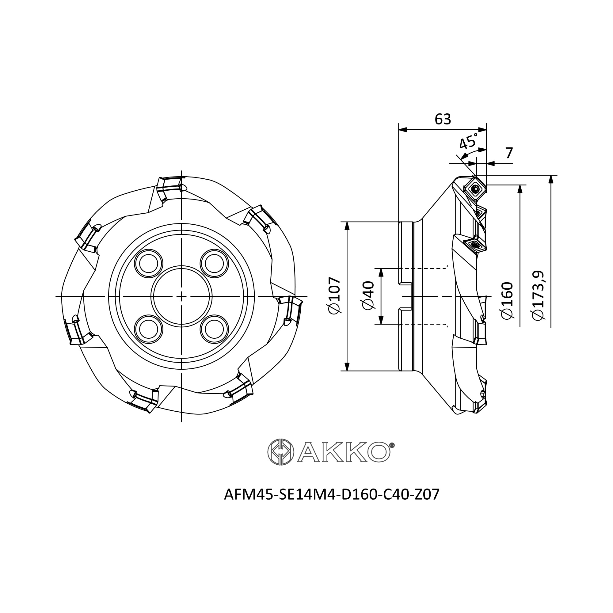 AKKO AFM45-SE14M4-D160-C40-Z07 — фото 3