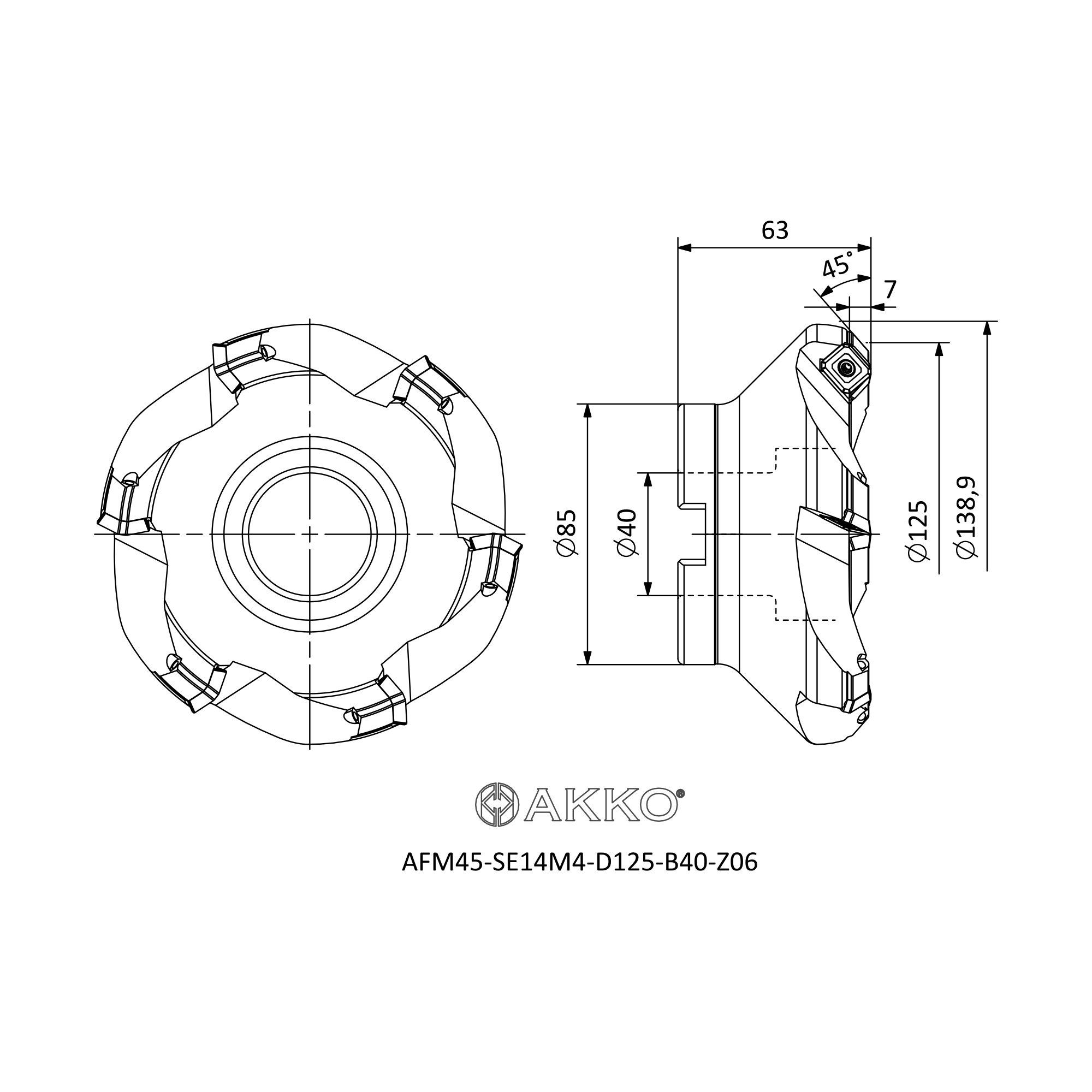 AKKO AFM45-SE14M4-D125-B40-Z06 — фото 3