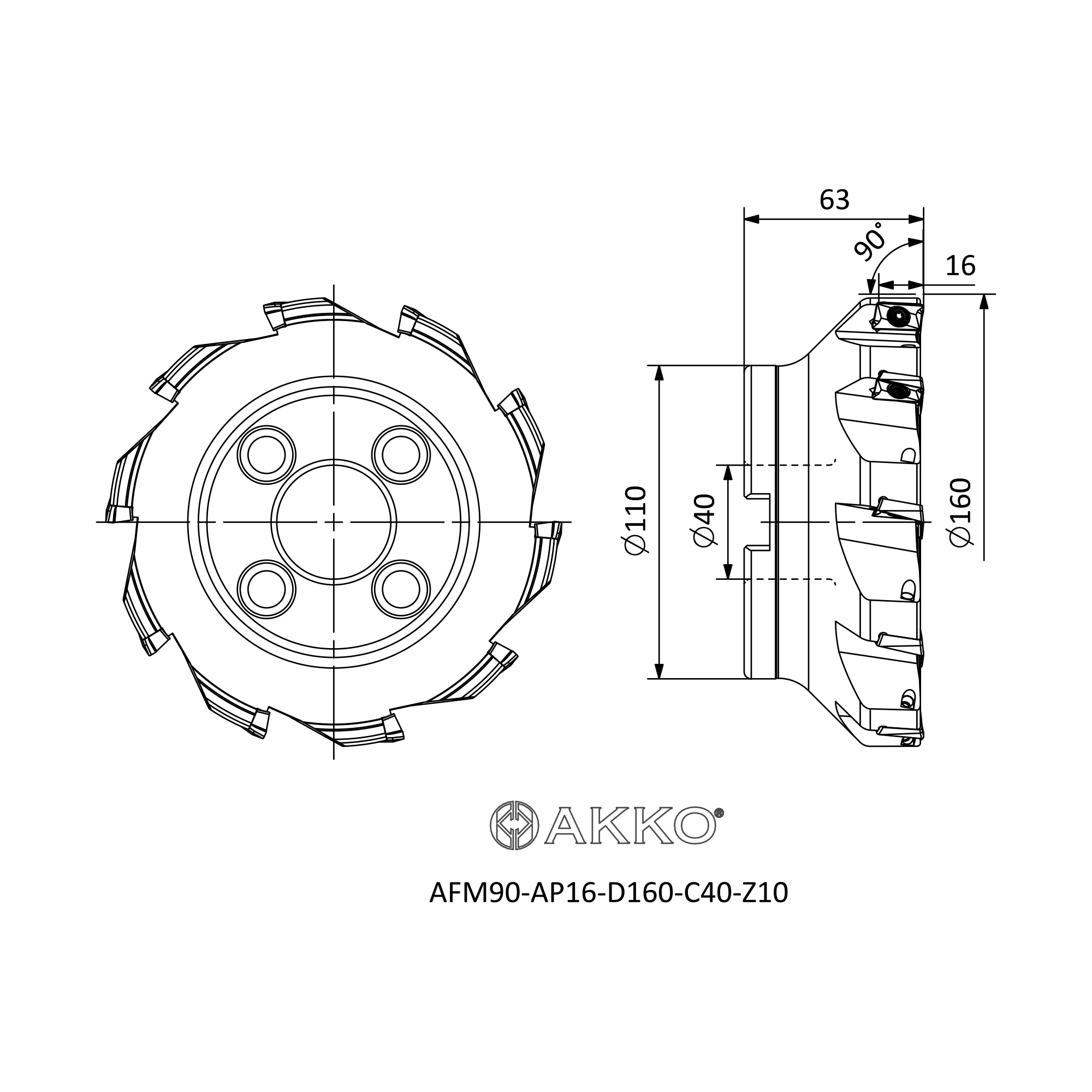 AKKO AFM90-AP16-D160-C40-Z10 — фото 3