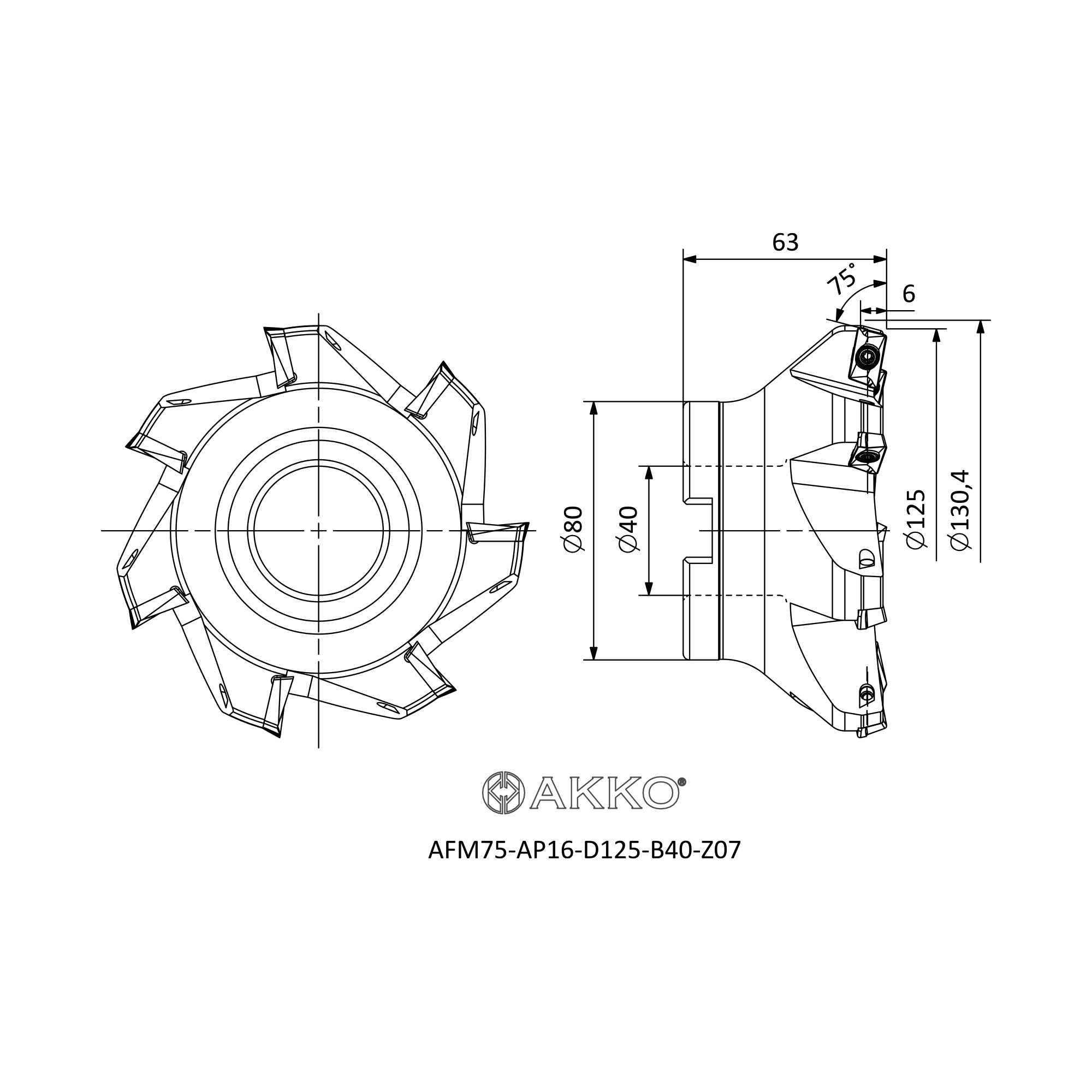 AKKO AFM75-AP16-D125-B40-Z07 — фото 3