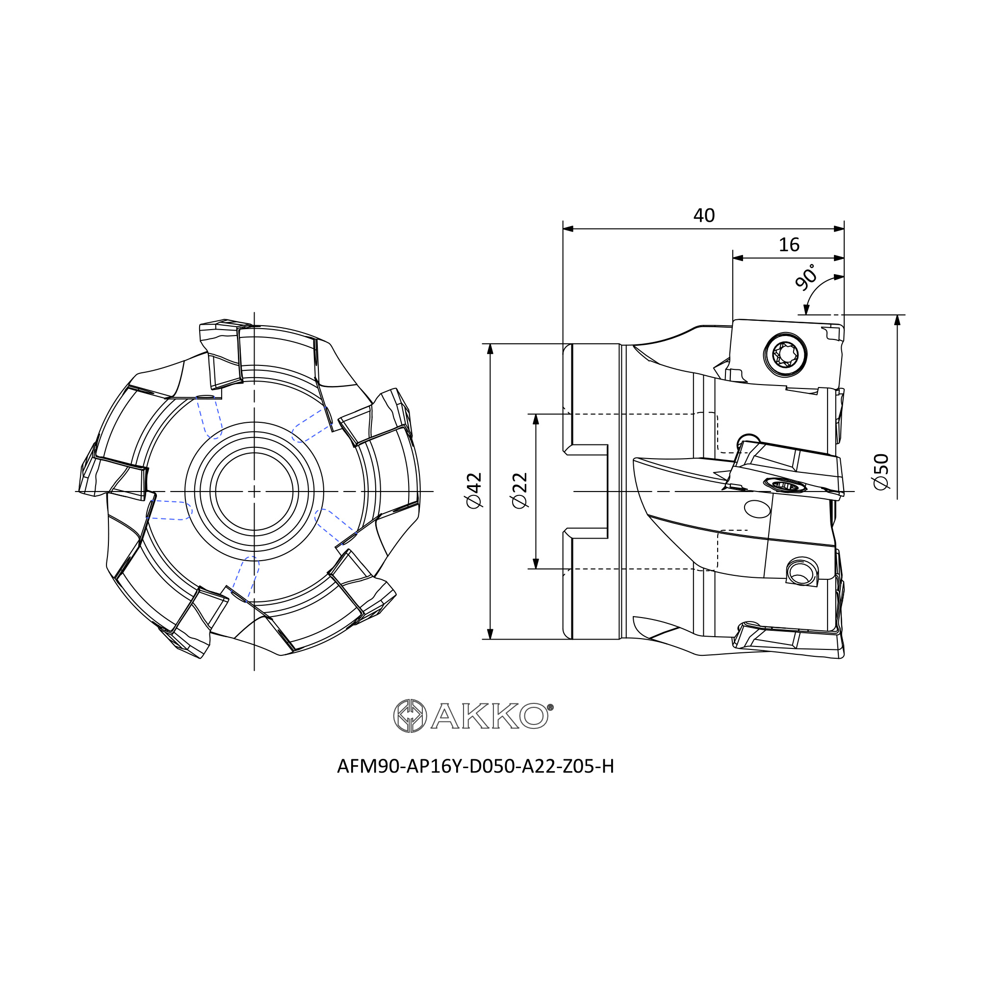 AKKO AFM90-AP16Y-D050-A22-Z05-H — фото 3