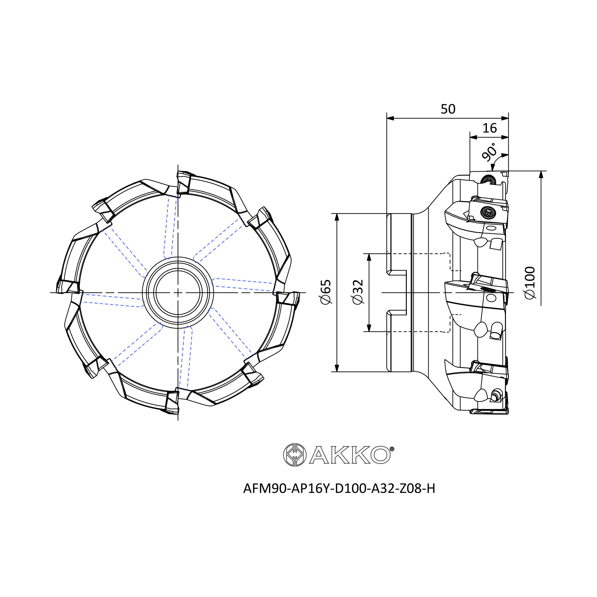 AKKO AFM90-AP16Y-D100-A32-Z08-H — фото 3