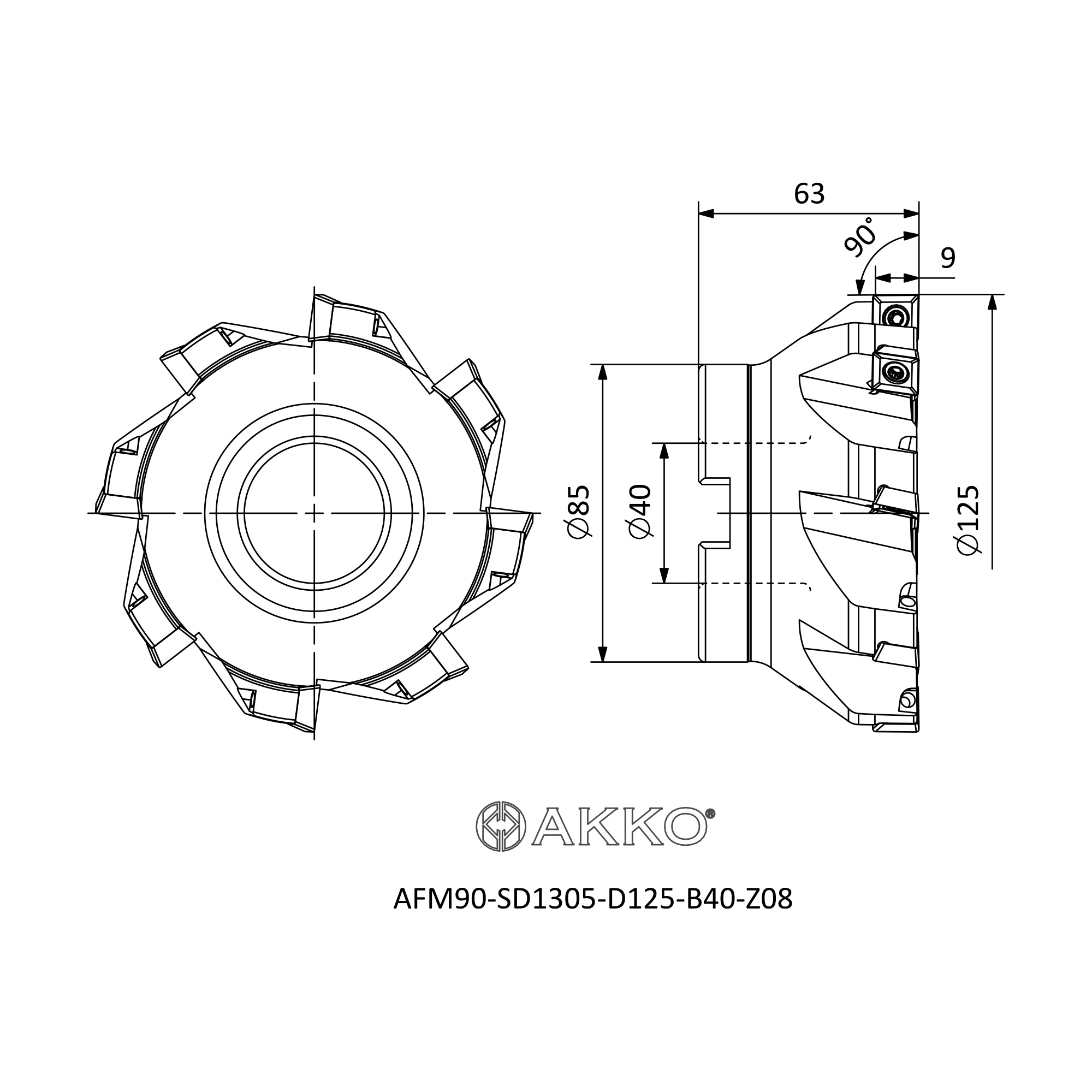 AKKO AFM90-SD1305-D125-B40-Z08 — фото 3