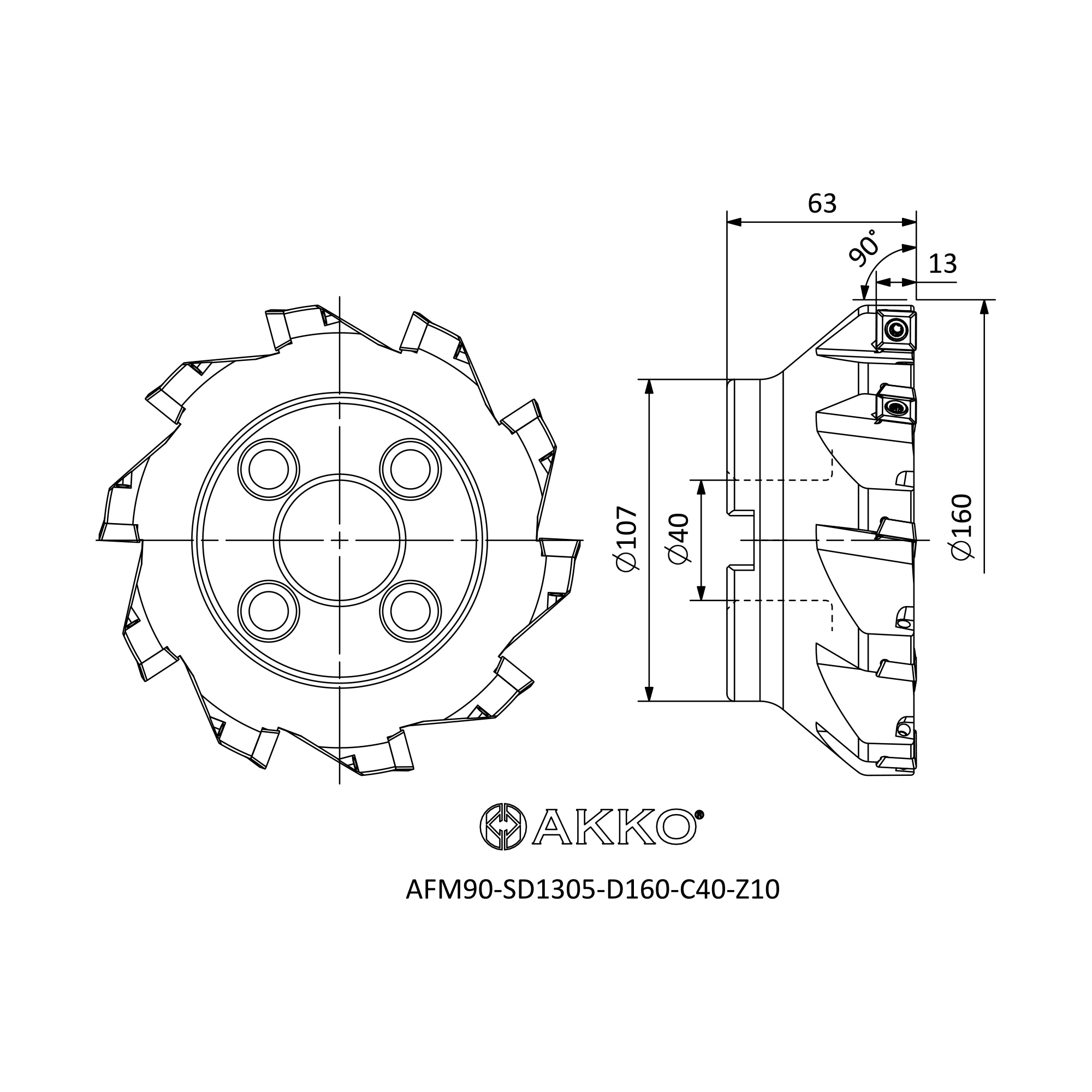 AKKO AFM90-SD1305-D160-C40-Z10 — фото 3