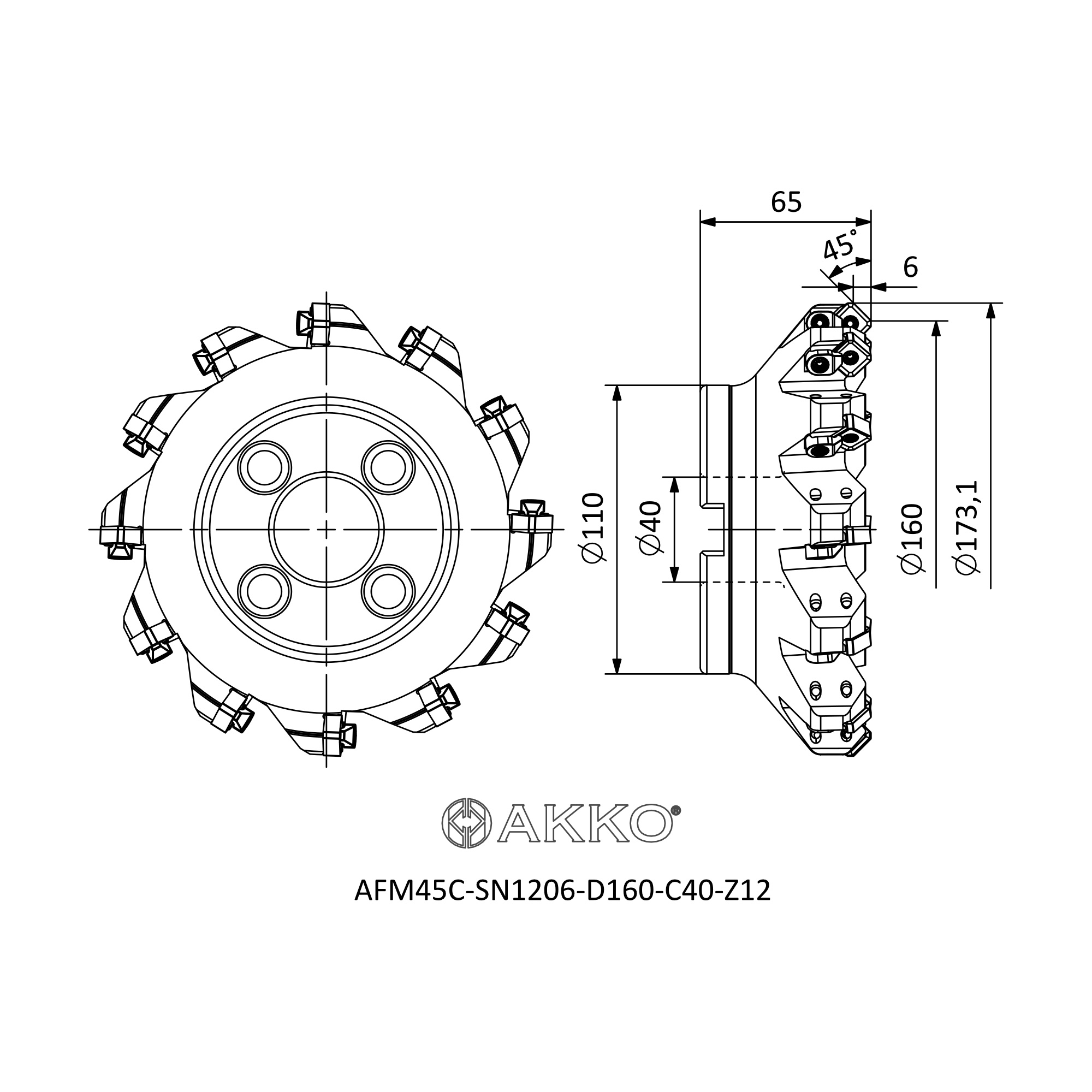 AKKO AFM45C-SN1206-D160-C40-Z12 — фото 3