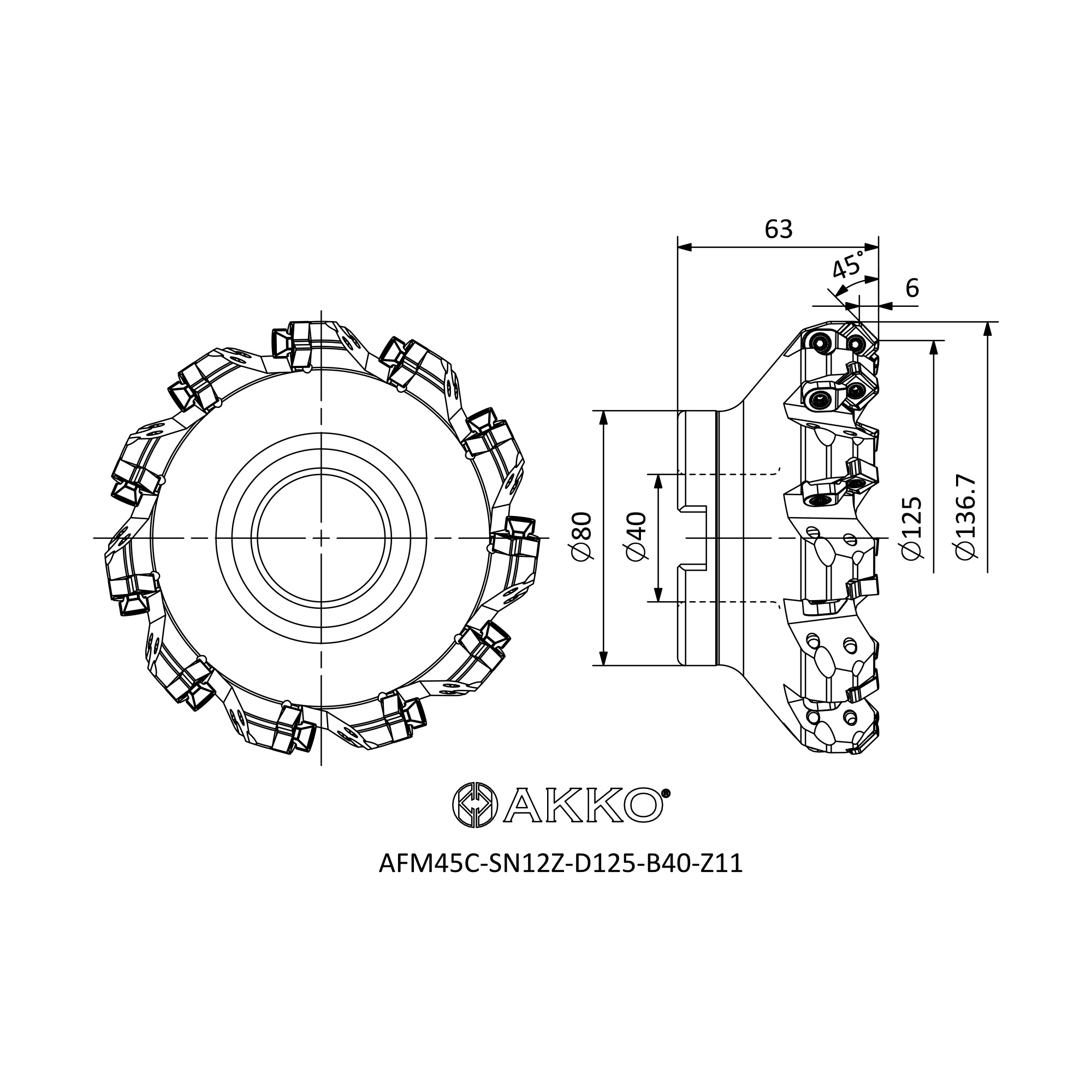 AKKO AFM45C-SN12Z-D125-B40-Z11 — фото 3