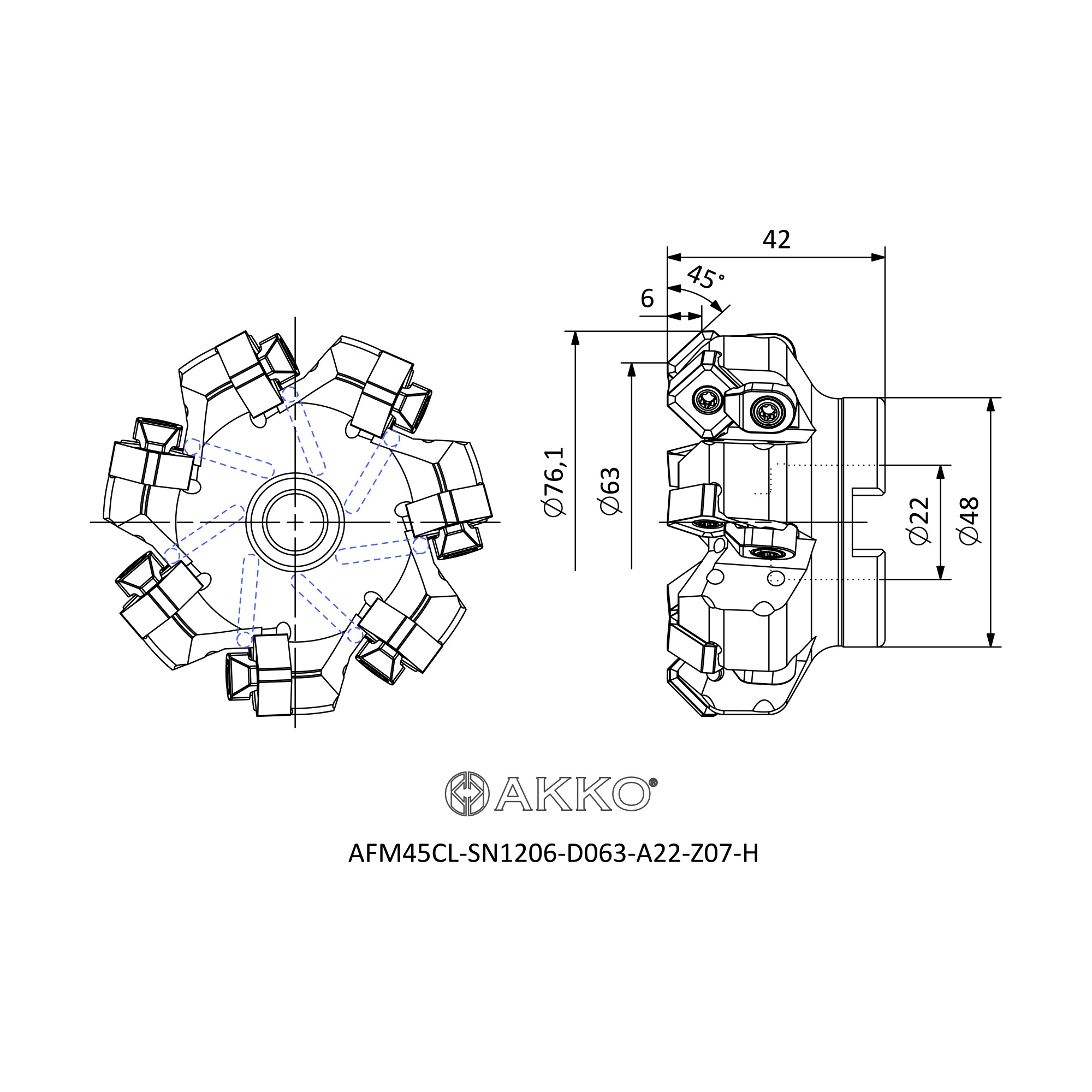 AKKO AFM45CL-SN1206-D063-A22-Z07-H — фото 3