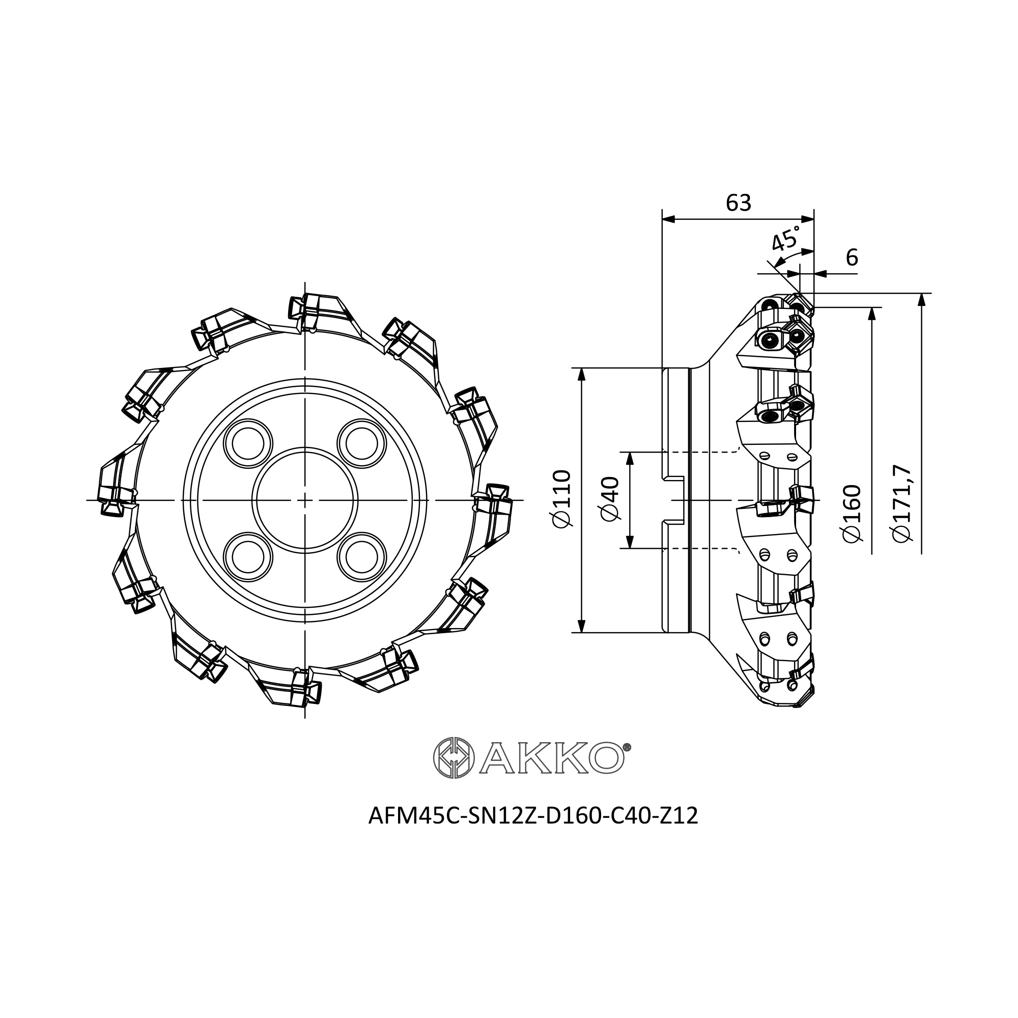 AKKO AFM45C-SN12Z-D160-C40-Z12 — фото 3