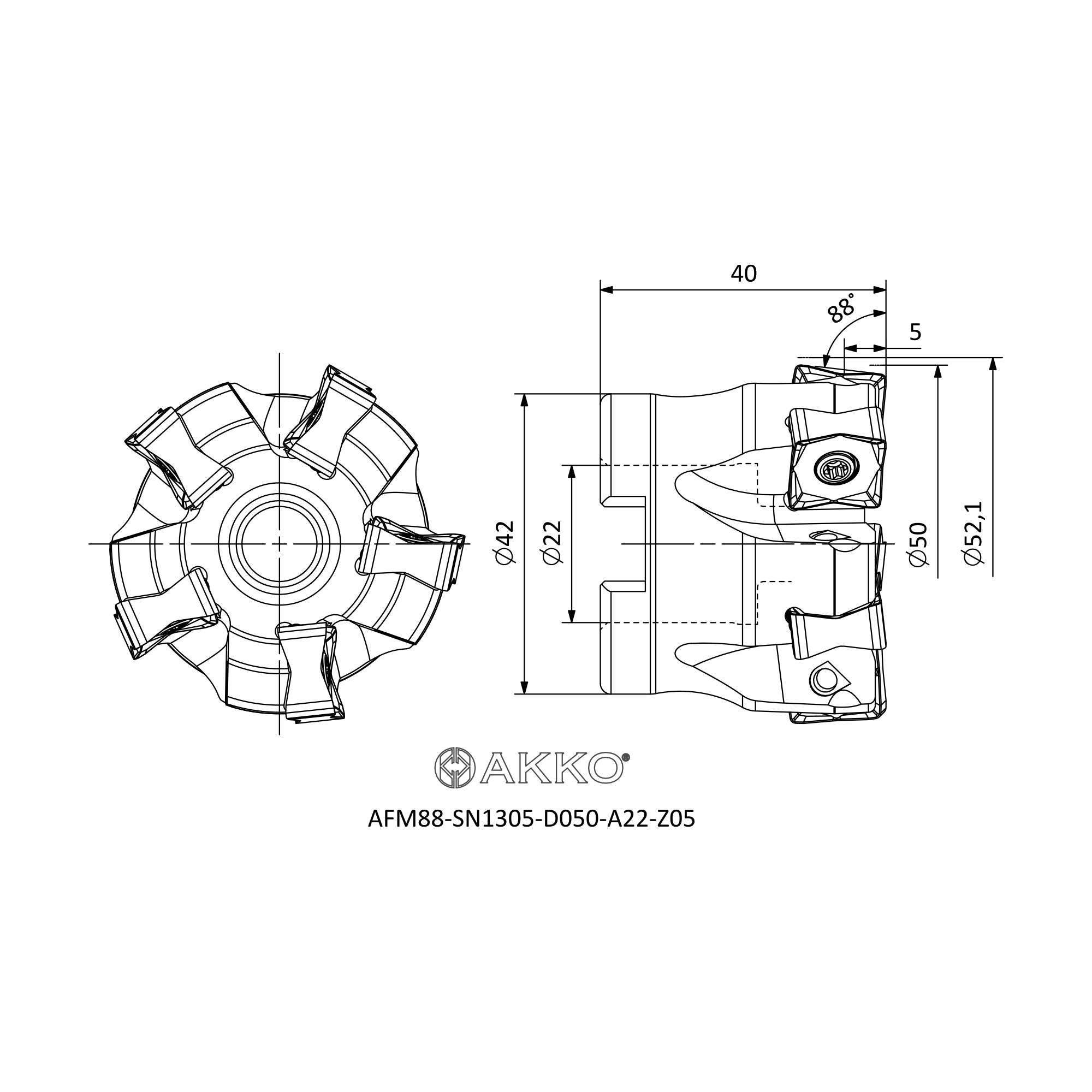 AKKO AFM88-SN1305-D050-A22-Z05 — фото 3