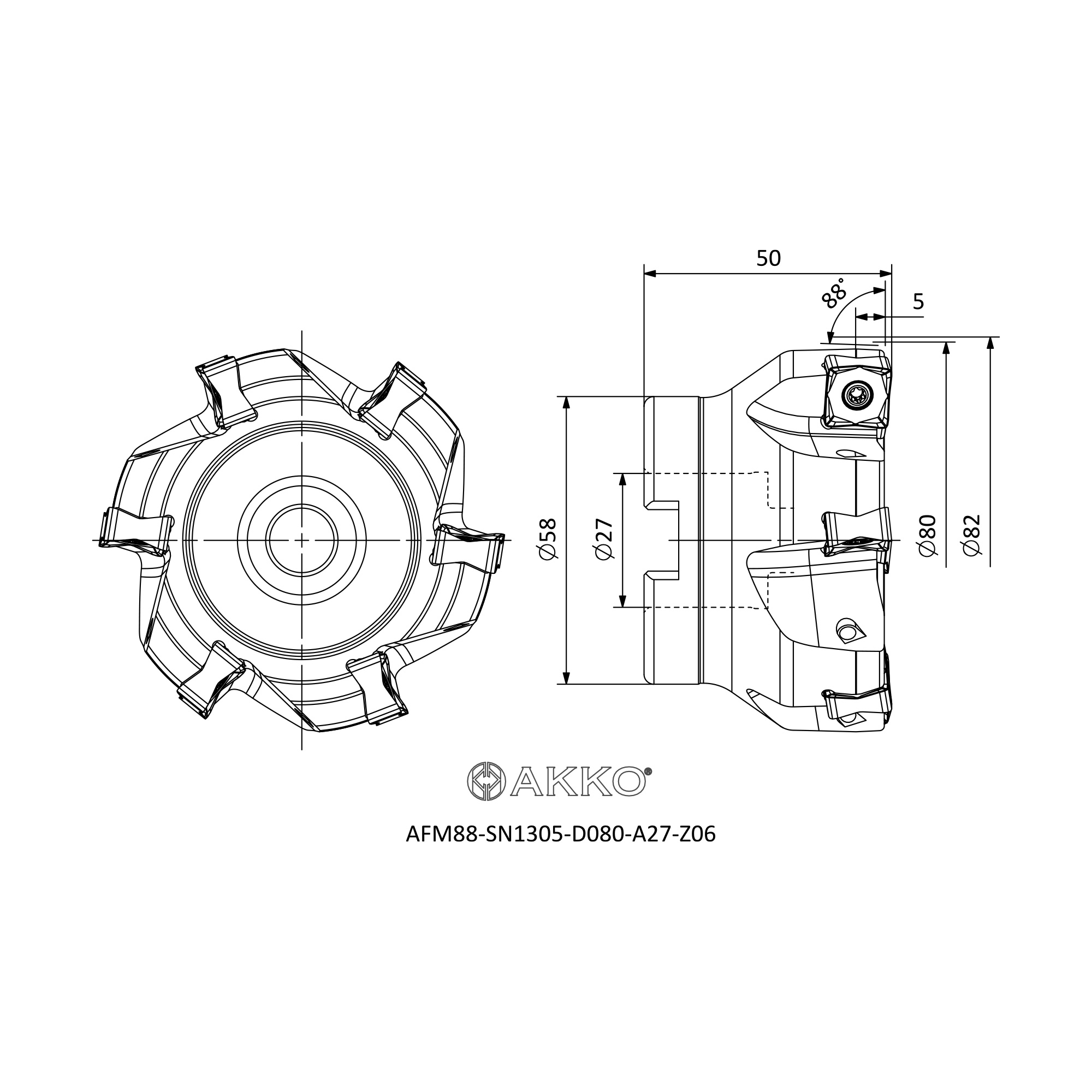 AKKO AFM88-SN1305-D080-A27-Z06 — фото 3