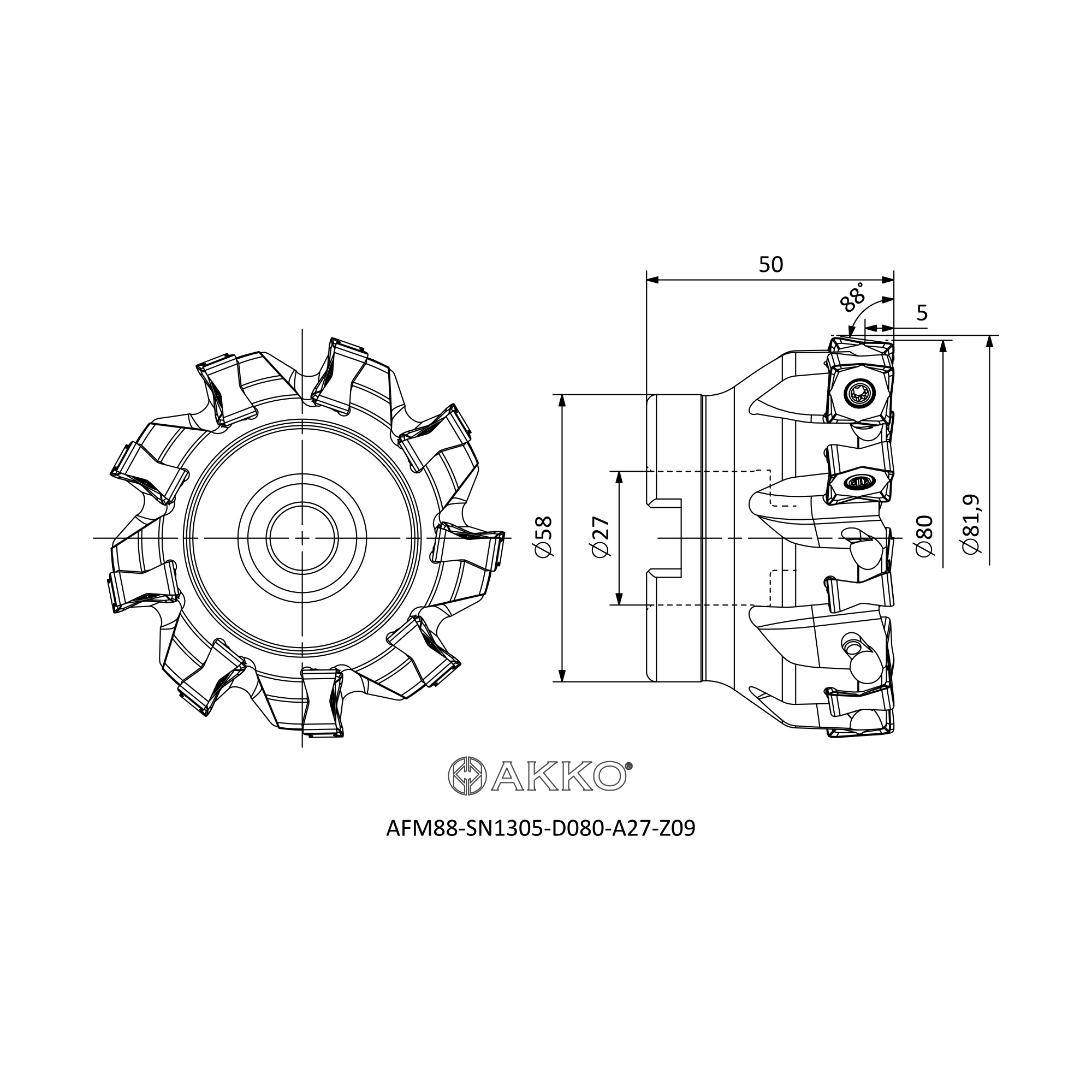AKKO AFM88-SN1305-D080-A27-Z09 — фото 3