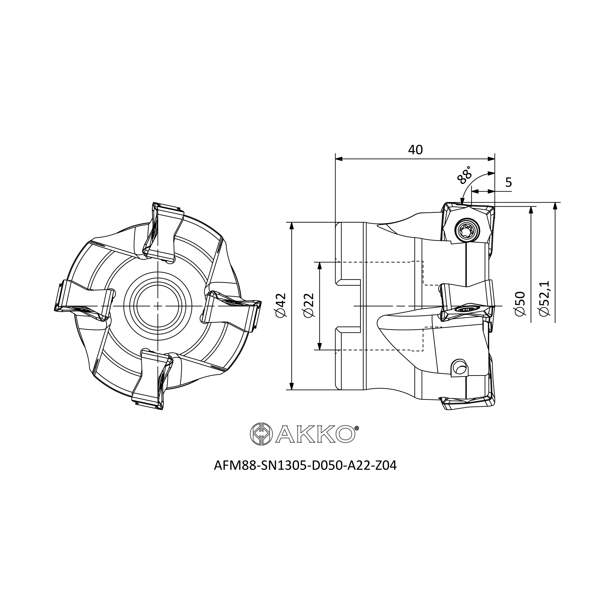 AKKO AFM88-SN1305-D050-A22-Z04 — фото 3