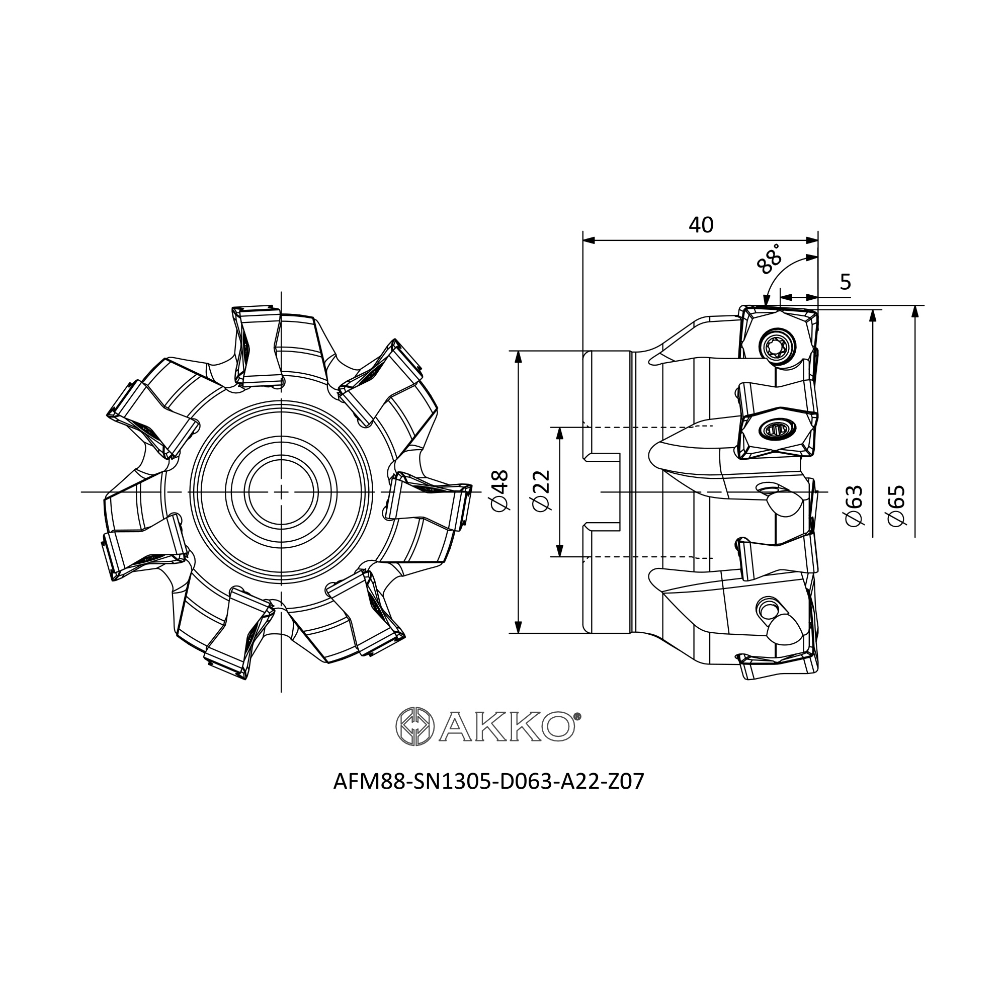 AKKO AFM88-SN1305-D063-A22-Z07 — фото 3