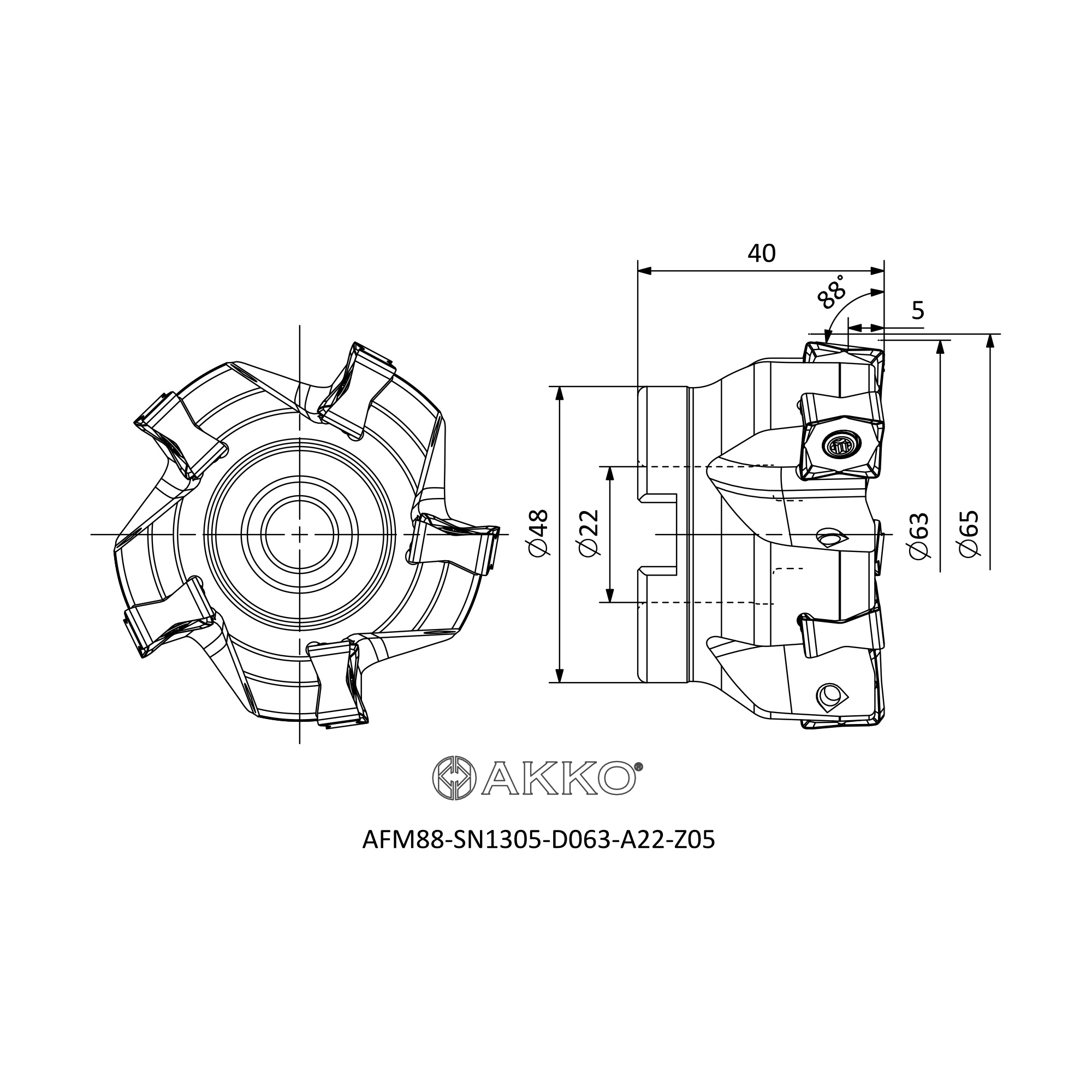 AKKO AFM88-SN1305-D063-A22-Z05 — фото 3