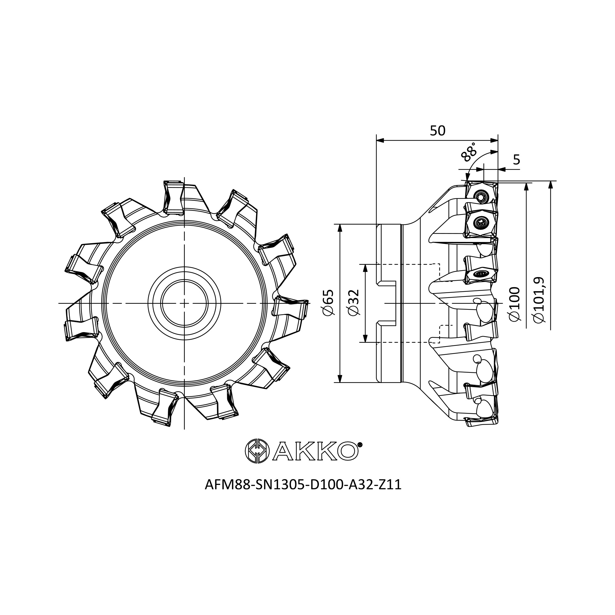 AKKO AFM88-SN1305-D100-A32-Z11 — фото 3