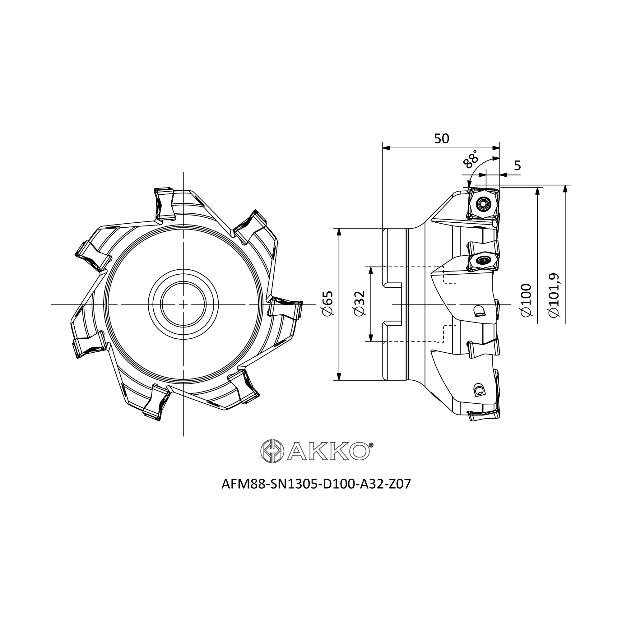 AKKO AFM88-SN1305-D100-A32-Z07 — фото 3