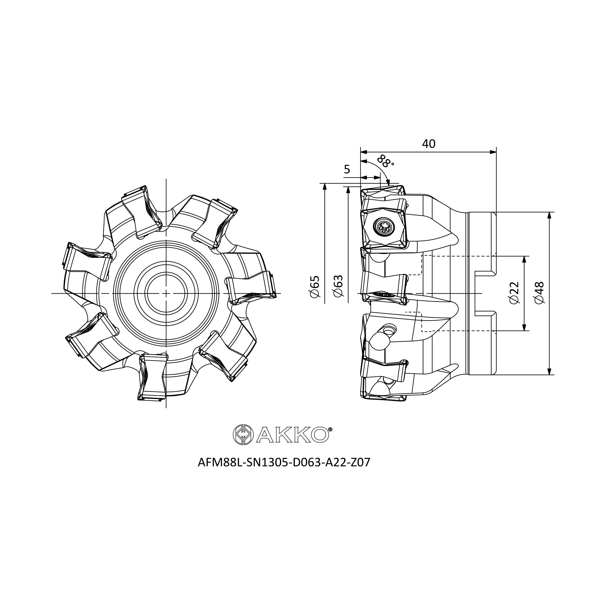 AKKO AFM88L-SN1305-D063-A22-Z07 — фото 3