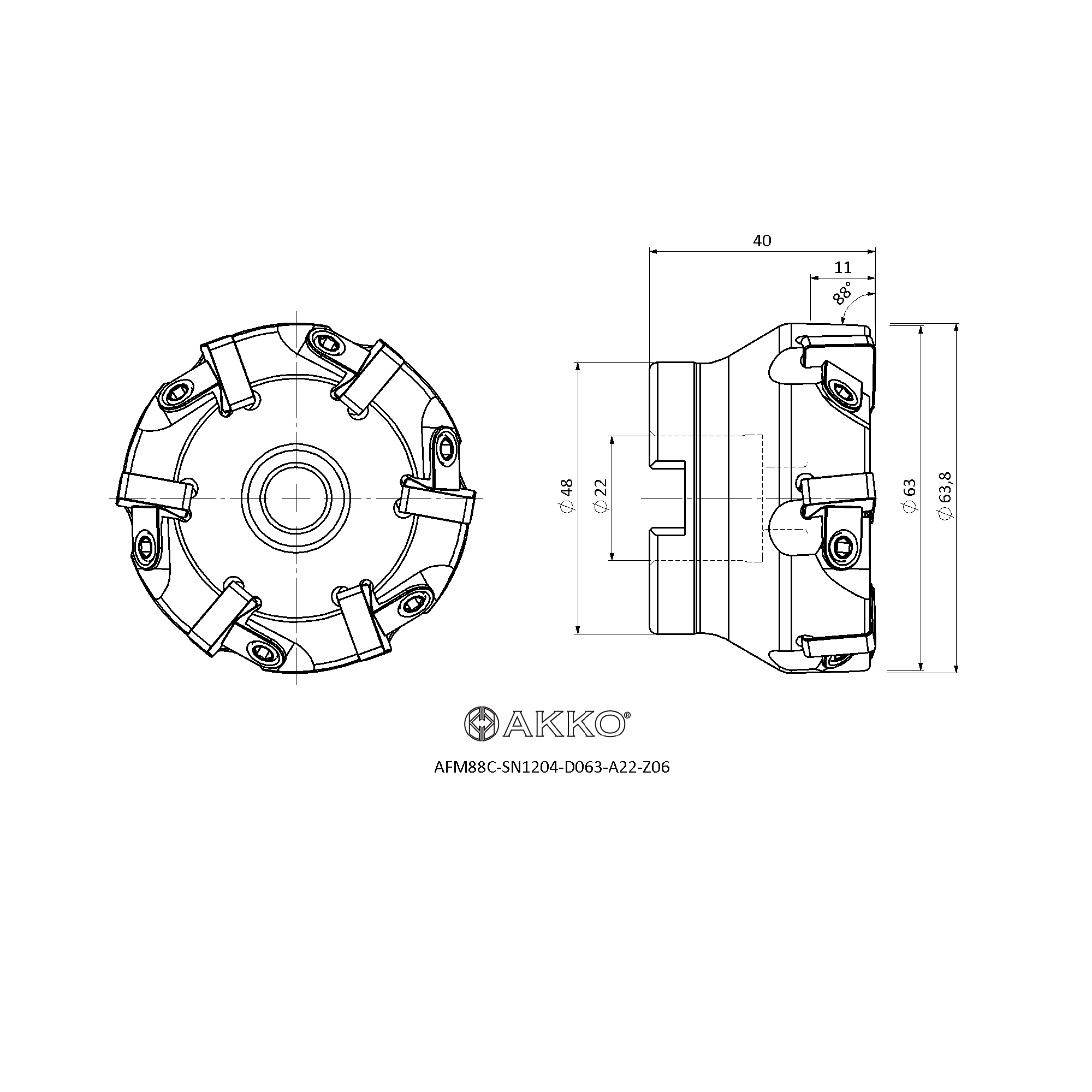 AKKO AFM88C-SN1204-D063-A22-Z06 — фото 3