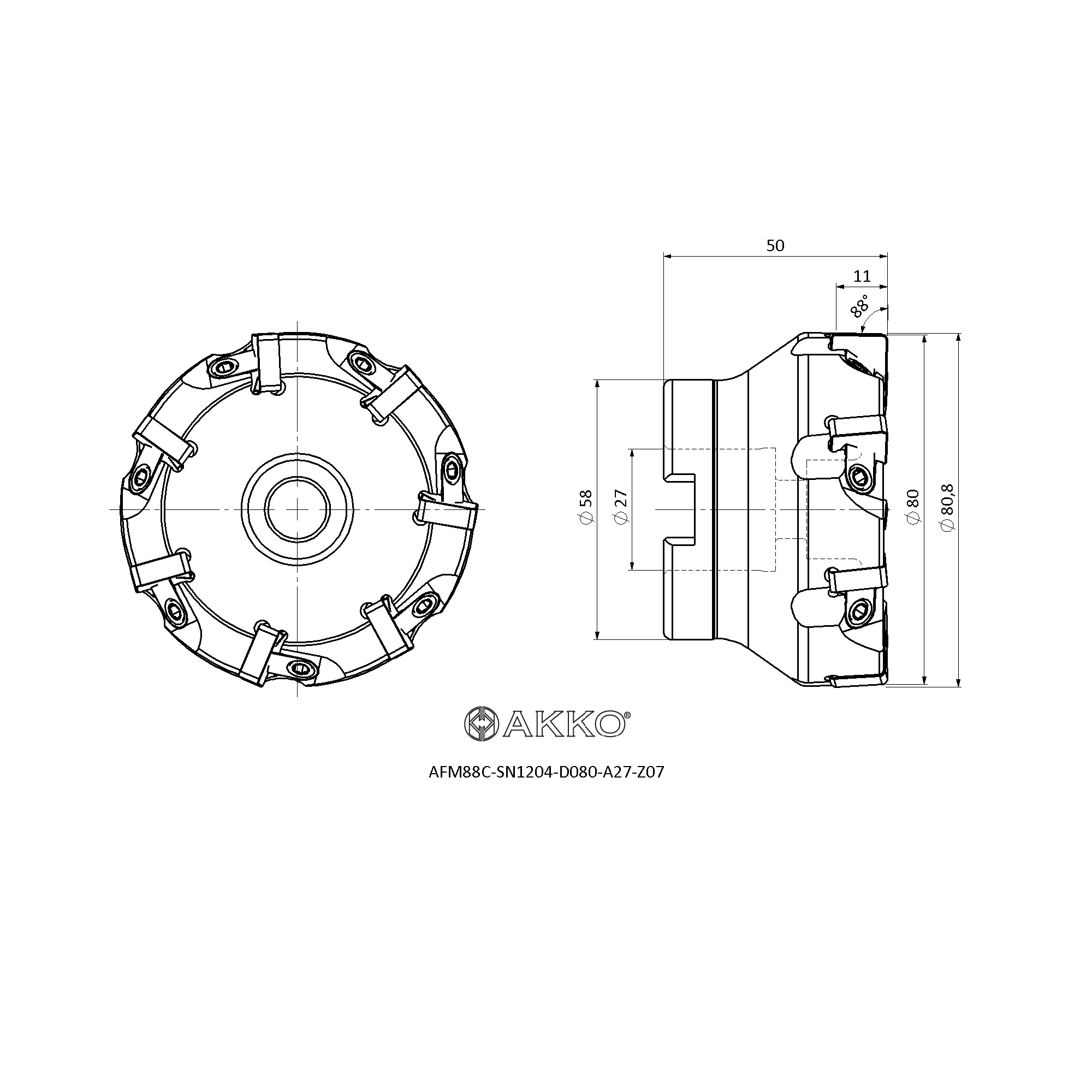 AKKO AFM88C-SN1204-D080-A27-Z07 — фото 3