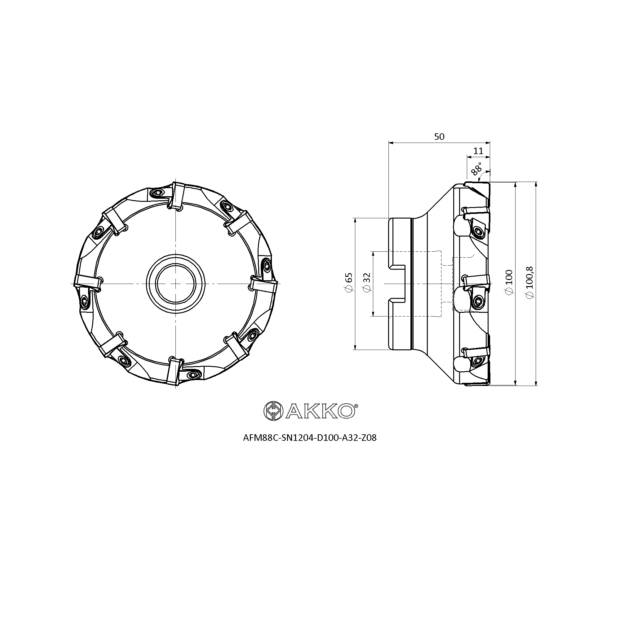 AKKO AFM88C-SN1204-D100-A32-Z08 — фото 3
