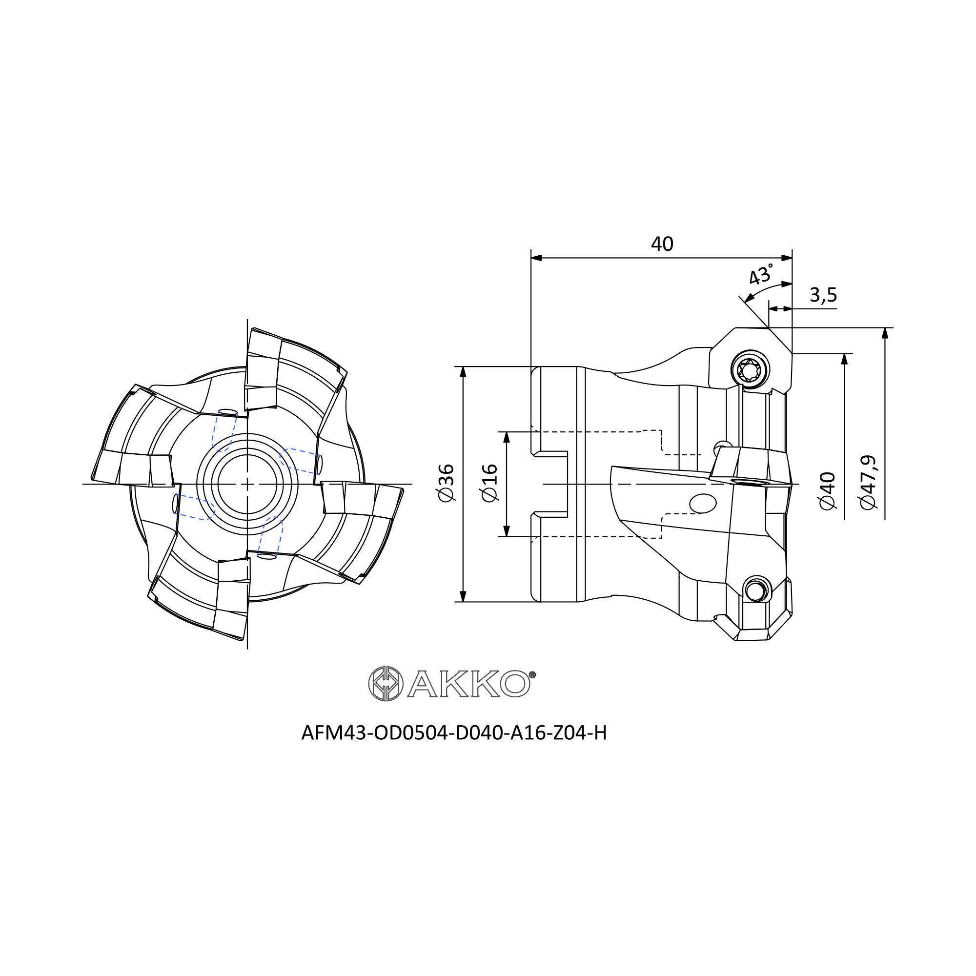 AKKO AFM43-OD0504-D040-A16-Z04-H — фото 3
