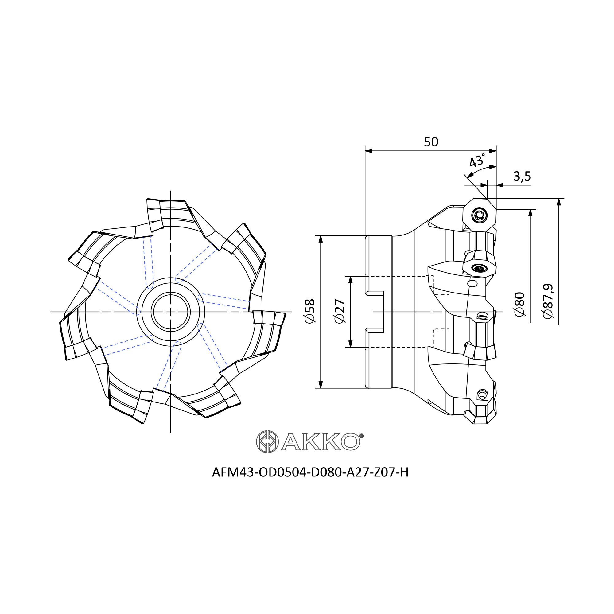 AKKO AFM43-OD0504-D080-A27-Z07-H — фото 3