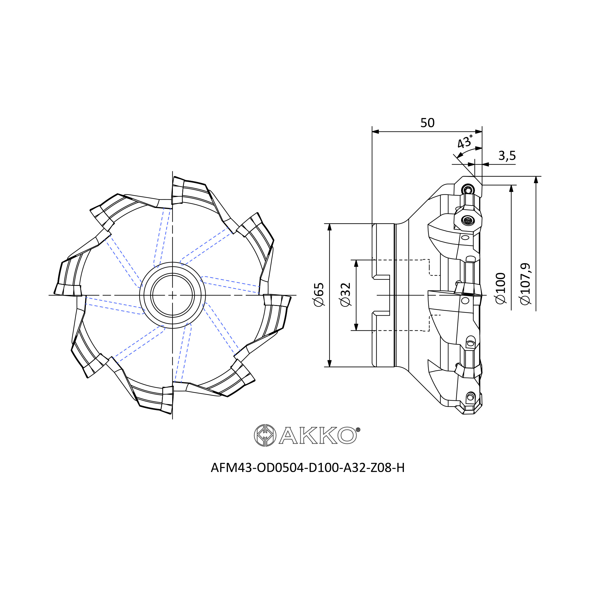AKKO AFM43-OD0504-D100-A32-Z08-H — фото 3