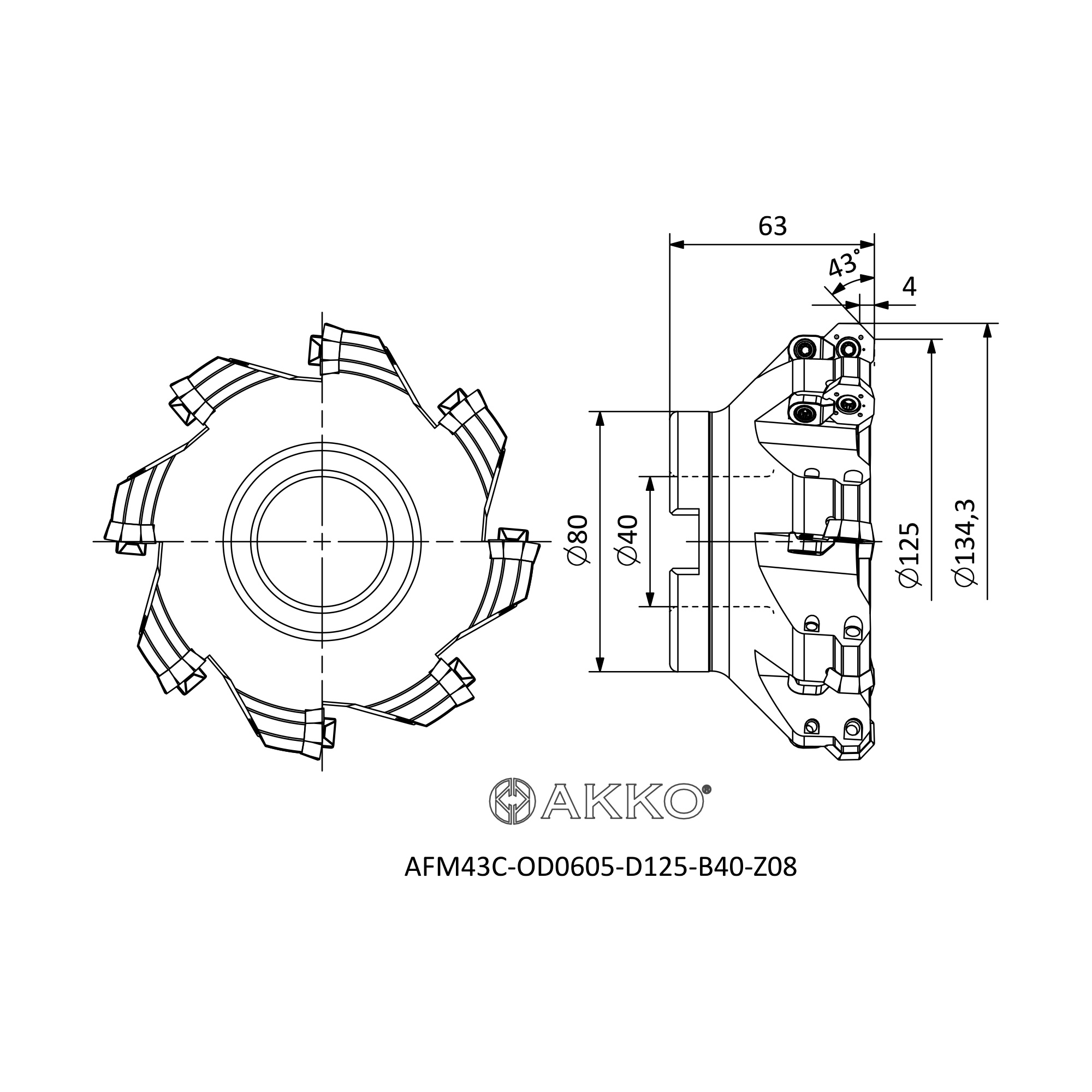 AKKO AFM43C-OD0605-D125-B40-Z08 — фото 3