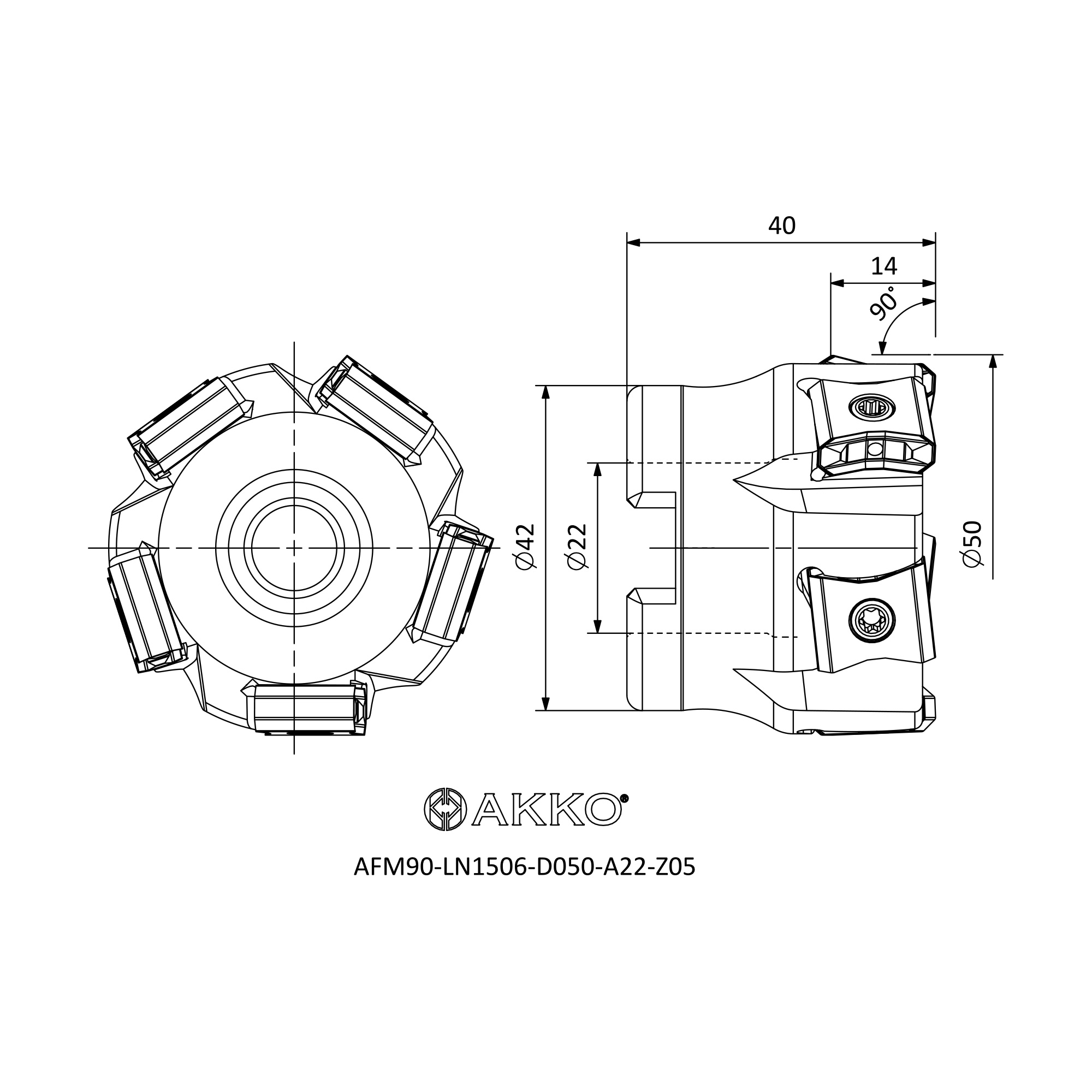 AKKO AFM90-LN1506-D050-A22-Z05 — фото 3