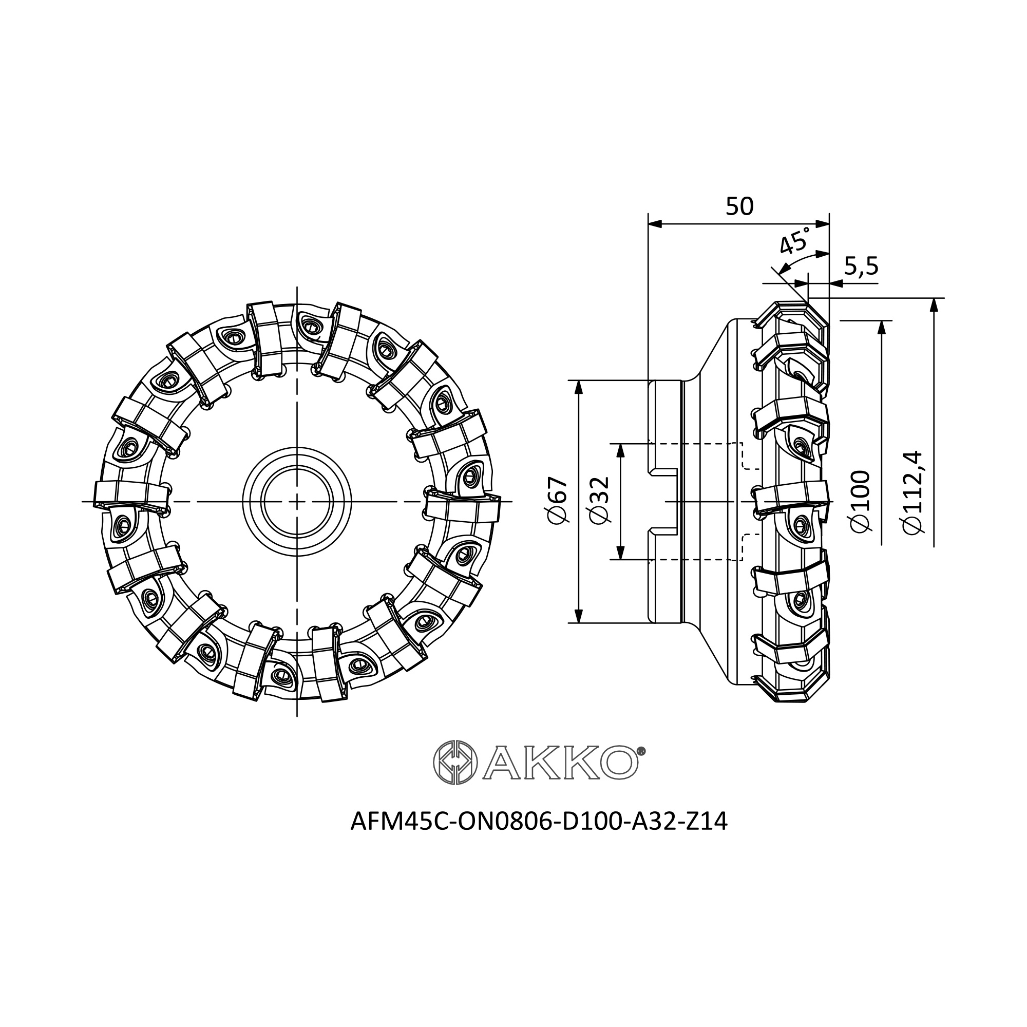 AKKO AFM45C-ON0806-D100-A32-Z14 — фото 3