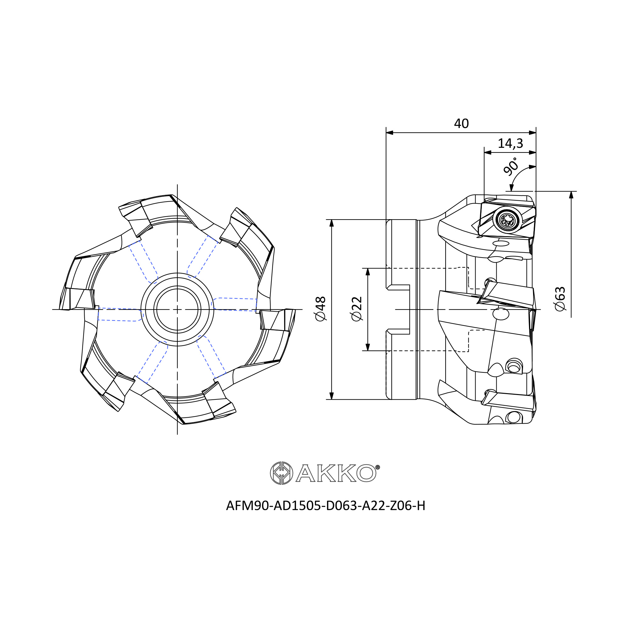 AKKO AFM90-AD1505-D063-A22-Z06-H — фото 3