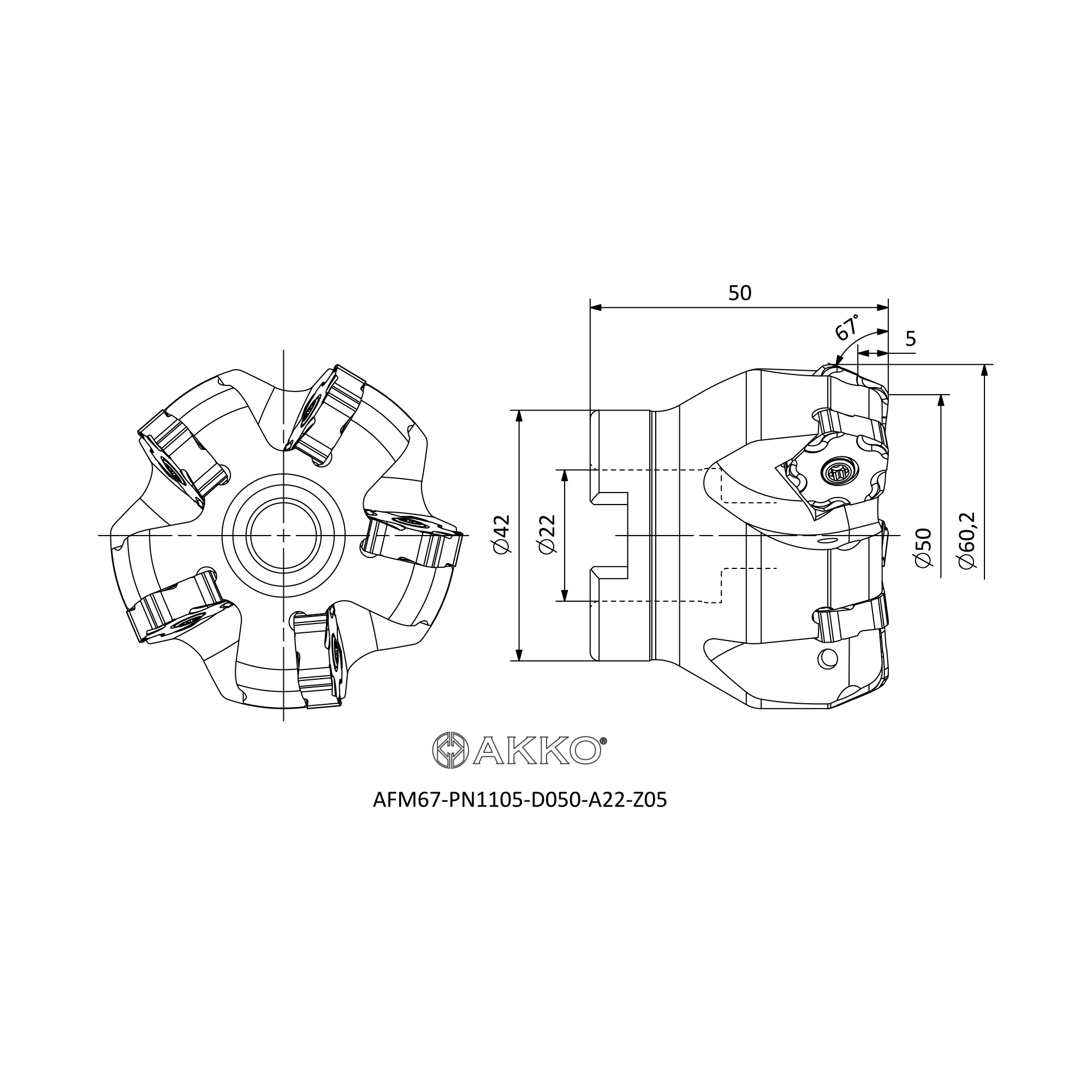 AKKO AFM67-PN1105-D050-A22-Z05 — фото 3