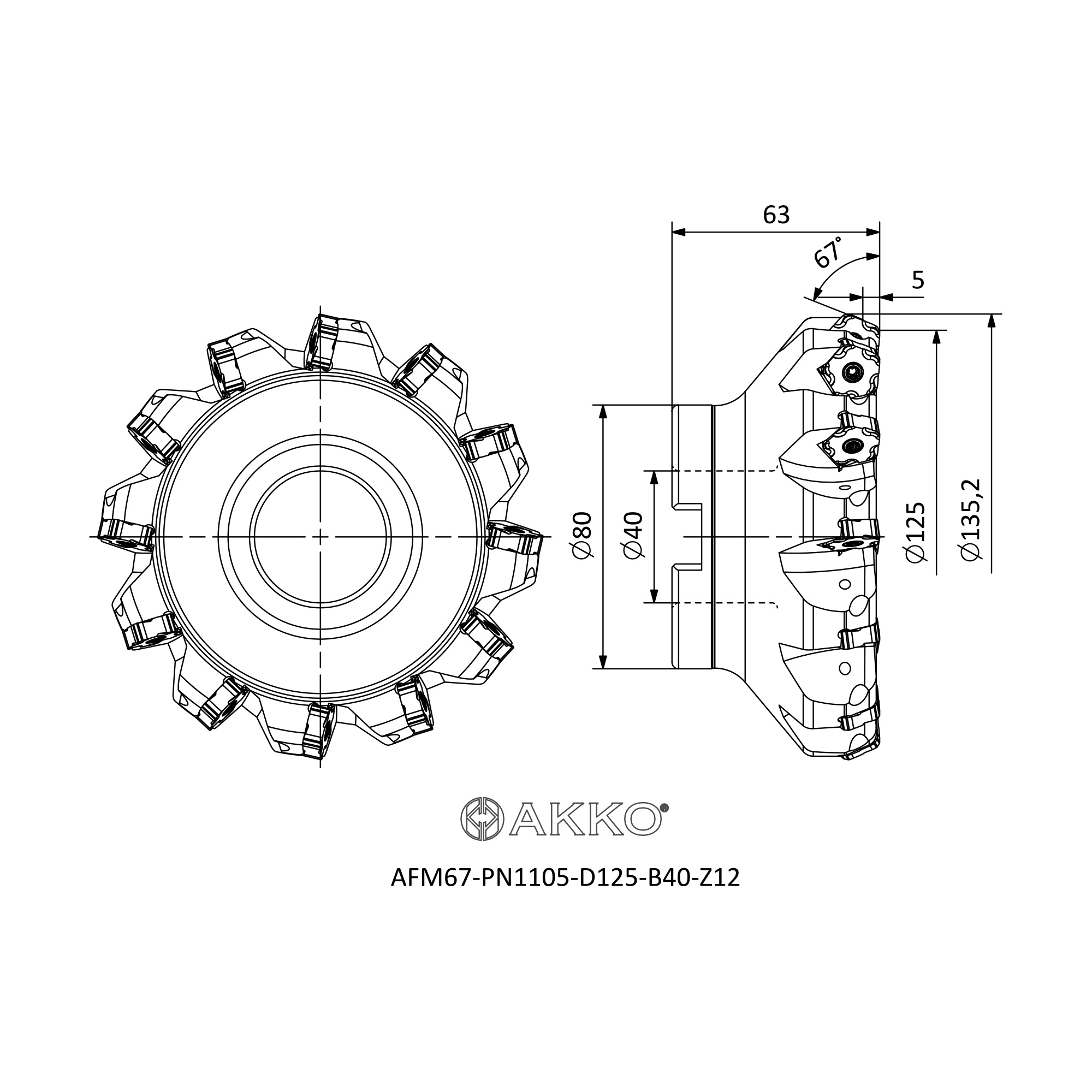 AKKO AFM67-PN1105-D125-B40-Z12 — фото 3