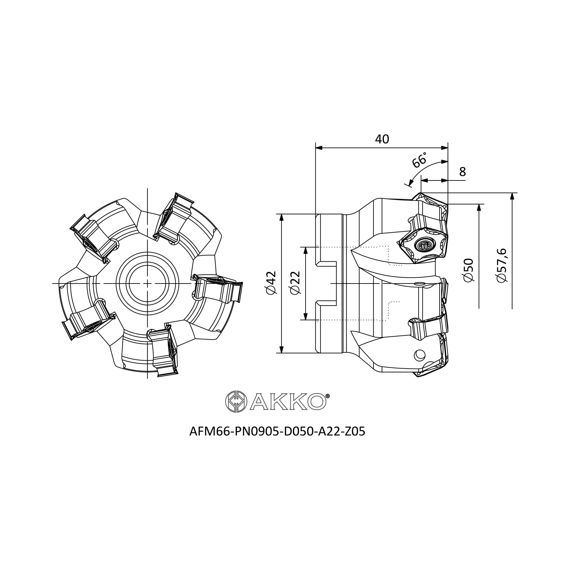 AKKO AFM66-PN0905-D050-A22-Z05 — фото 3