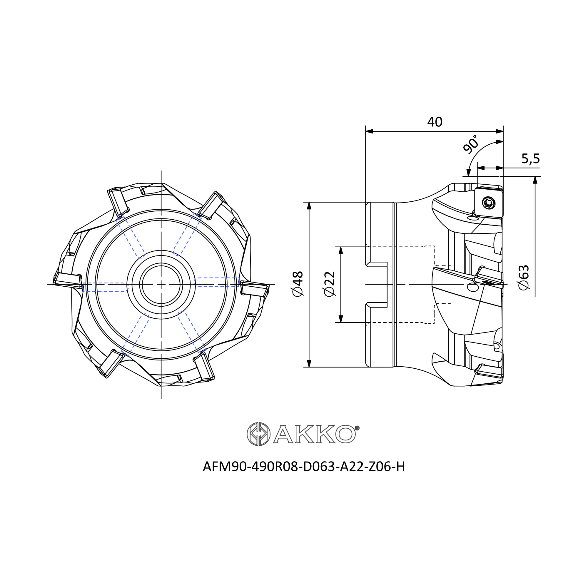 AKKO AFM90-490R08-D063-A22-Z06-H — фото 3