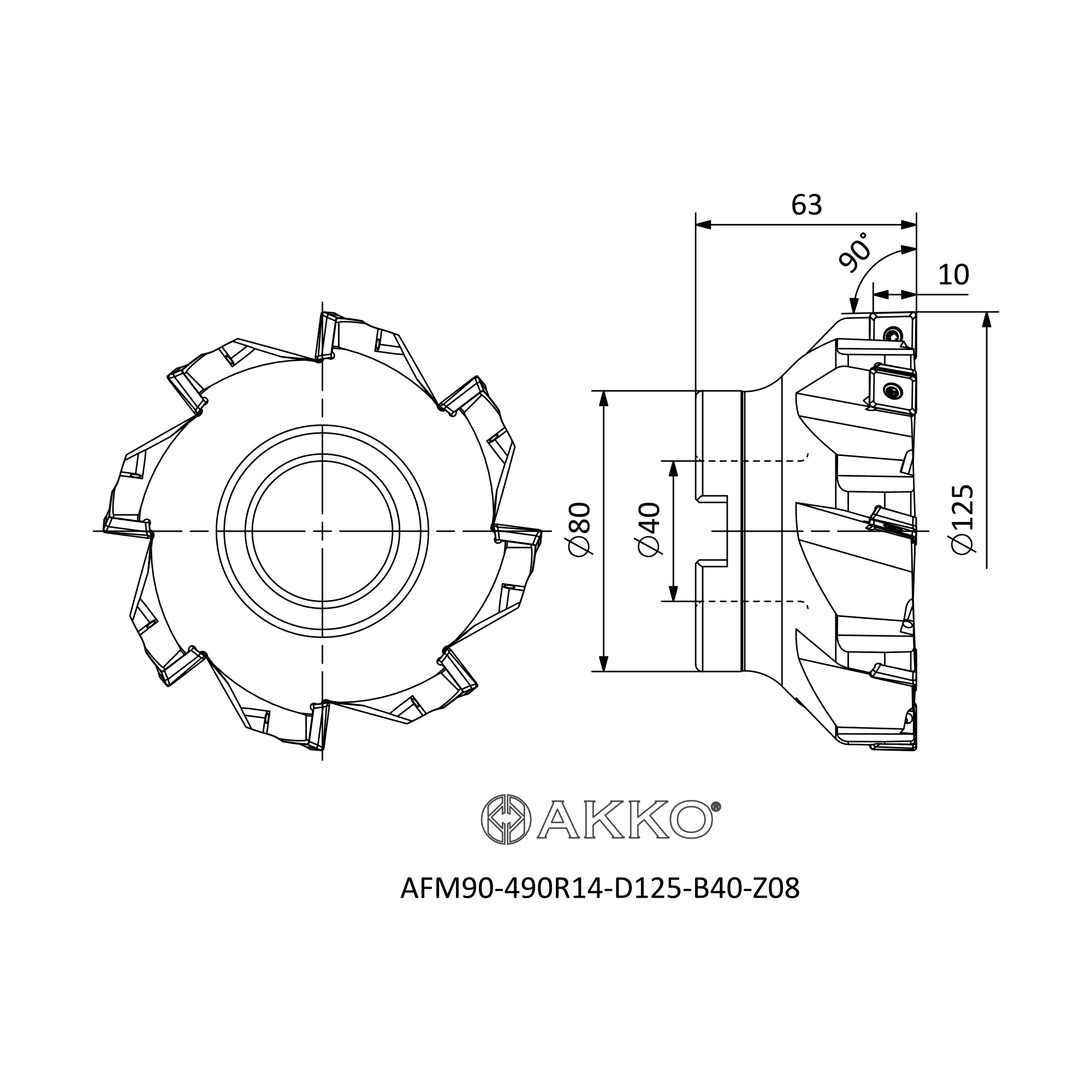 AKKO AFM90-490R14-D125-B40-Z08 — фото 3