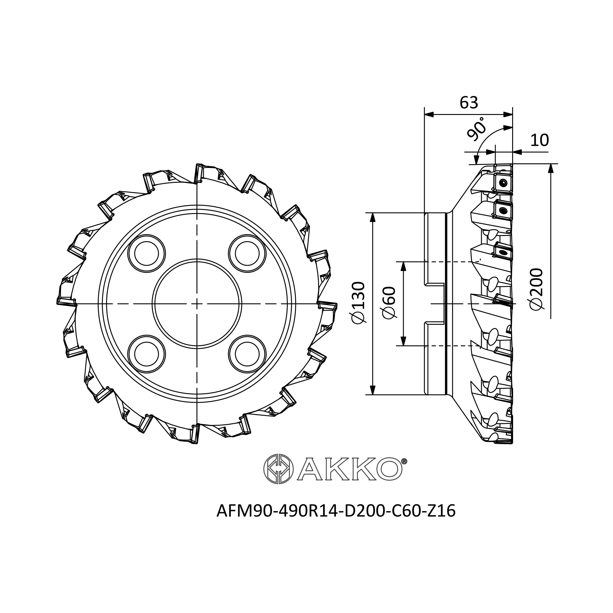 AKKO AFM90-490R14-D200-C60-Z16 — фото 3