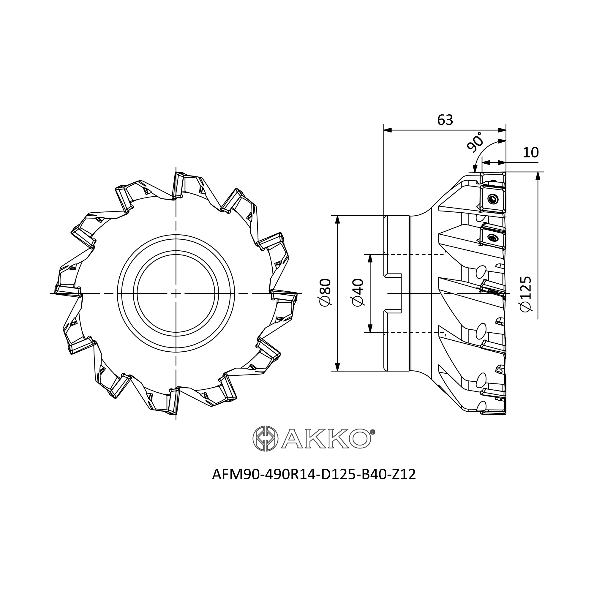 AKKO AFM90-490R14-D125-B40-Z12 — фото 3