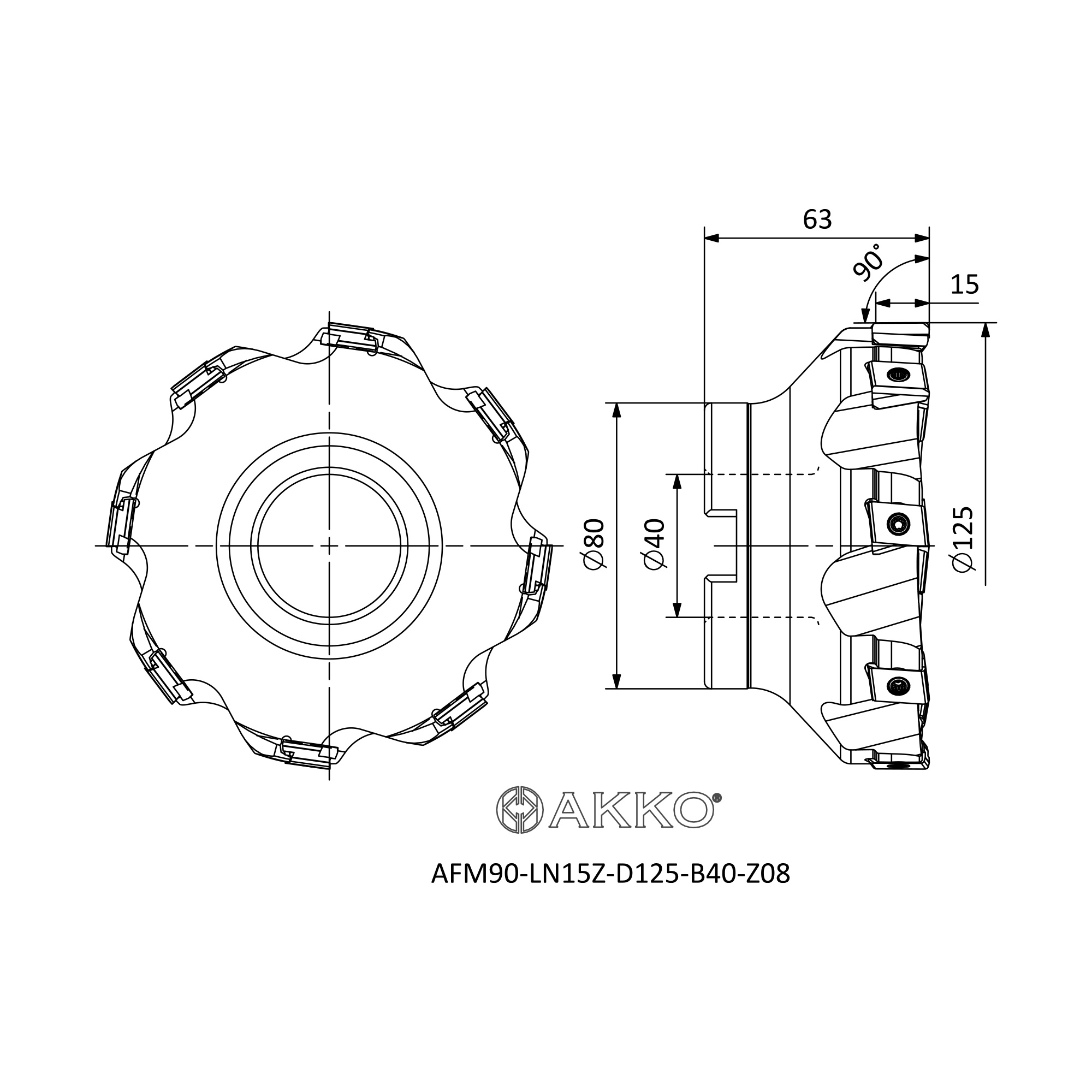 AKKO AFM90-LN15Z-D125-B40-Z08 — фото 3