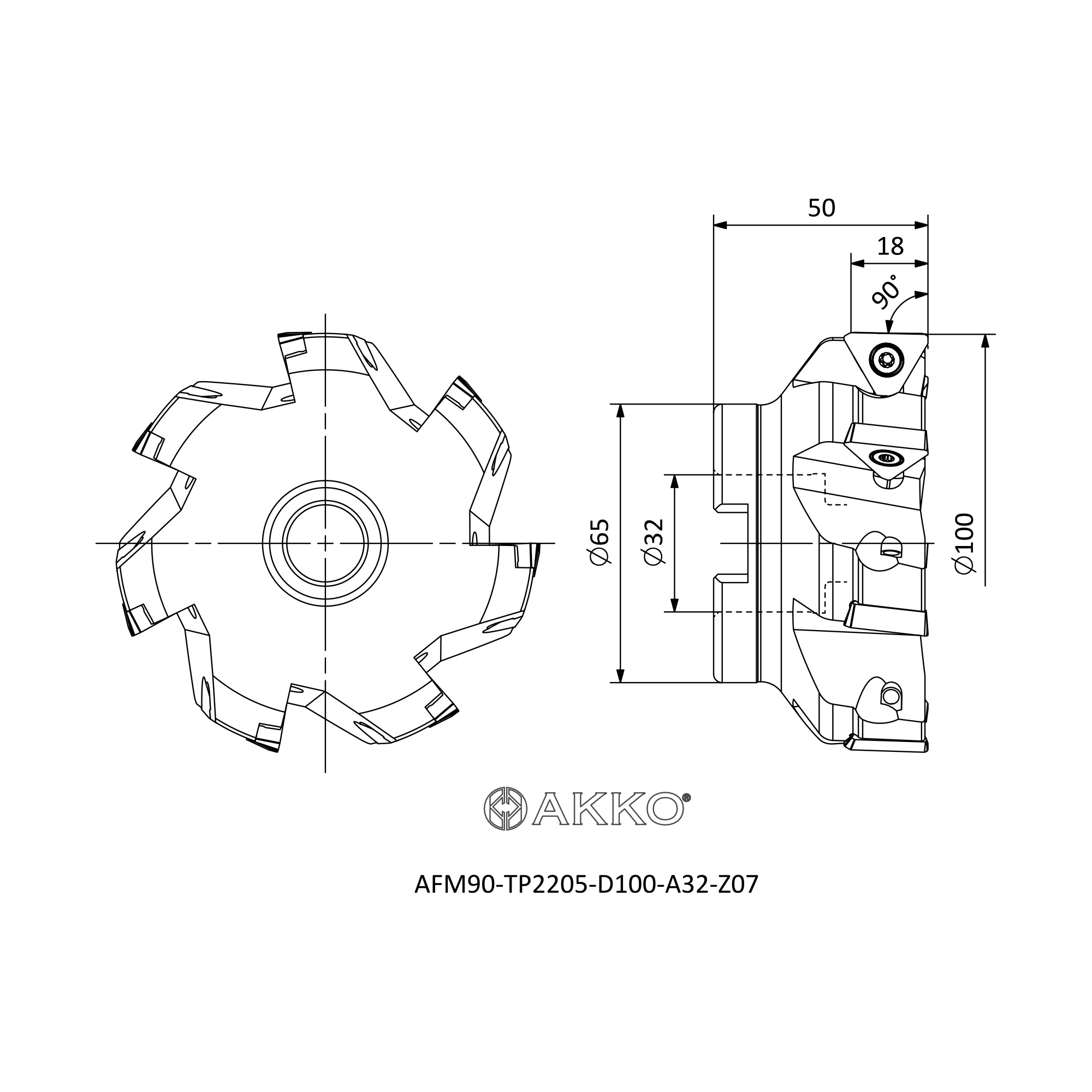 AKKO AFM90-TP2205-D100-A32-Z07 — фото 3