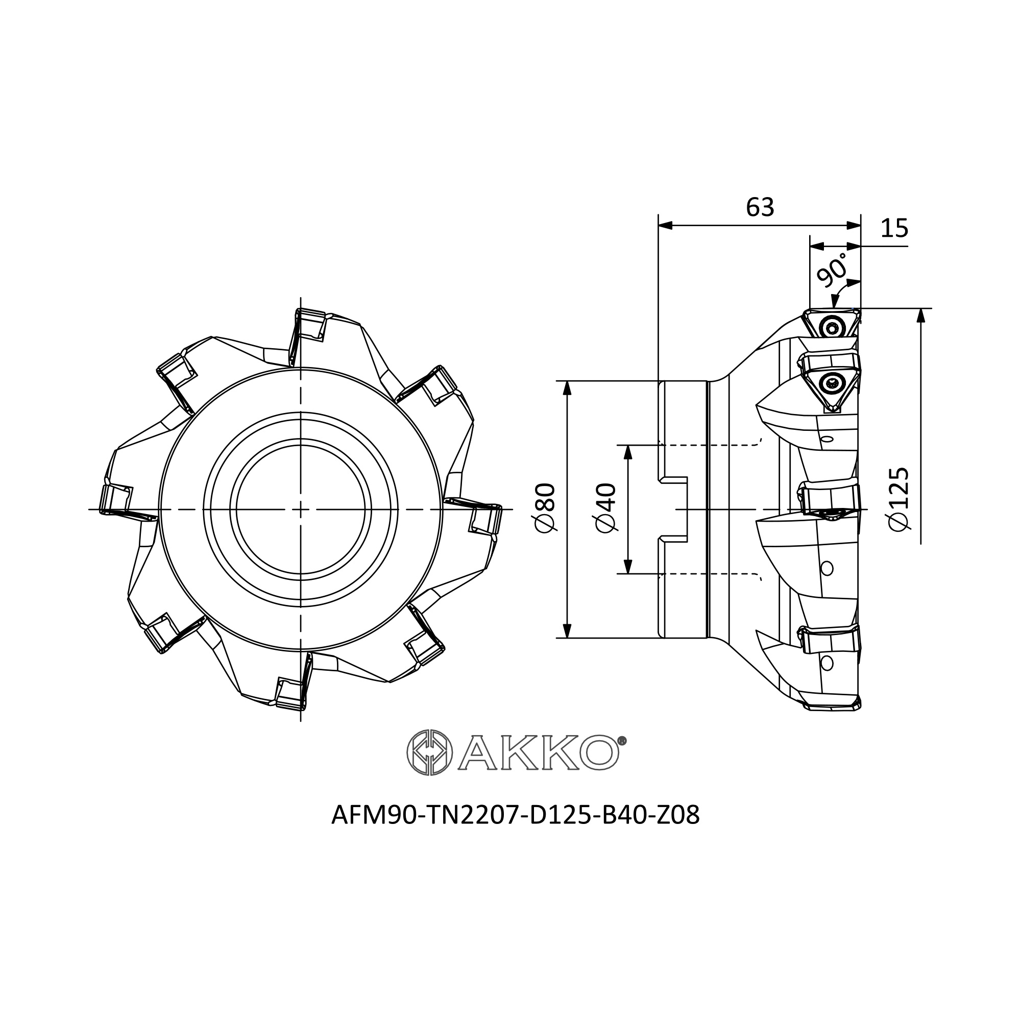 AKKO AFM90-TN2207-D125-B40-Z08 — фото 3