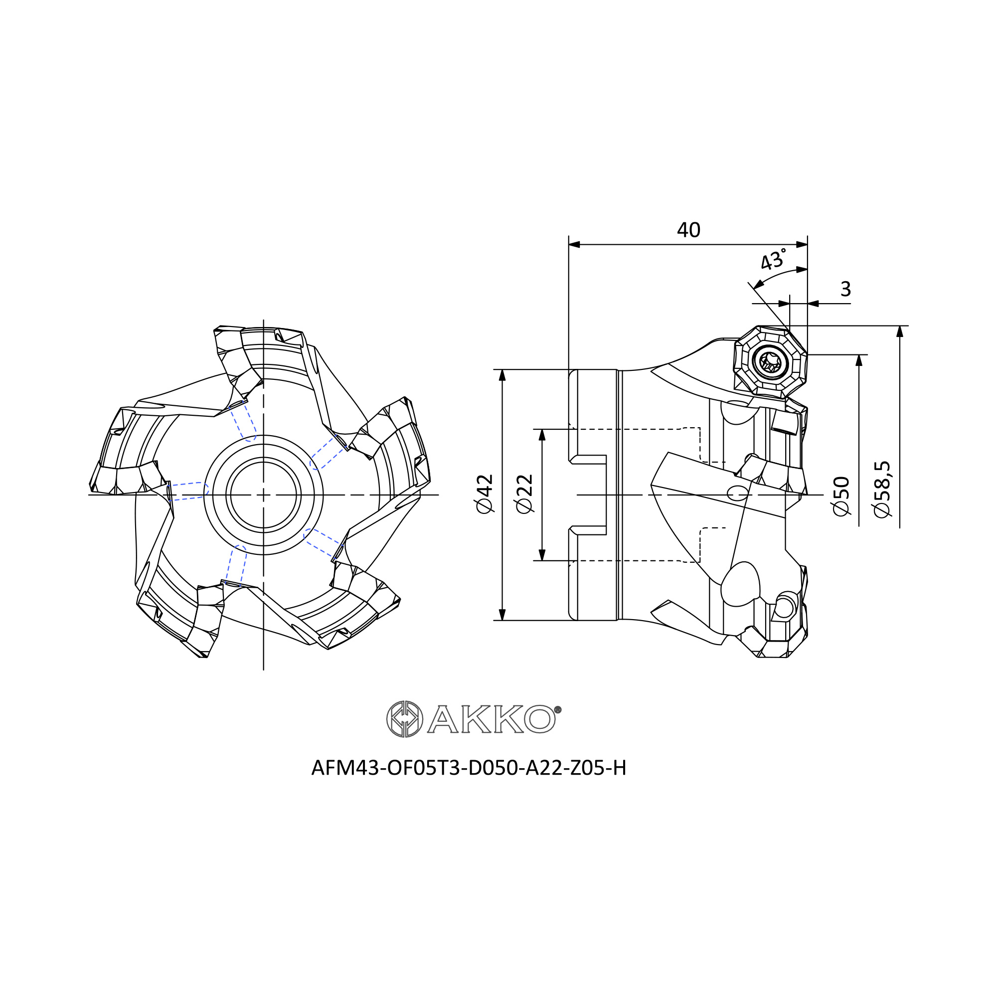 AKKO AFM43-OF05T3-D050-A22-Z05-H — фото 3
