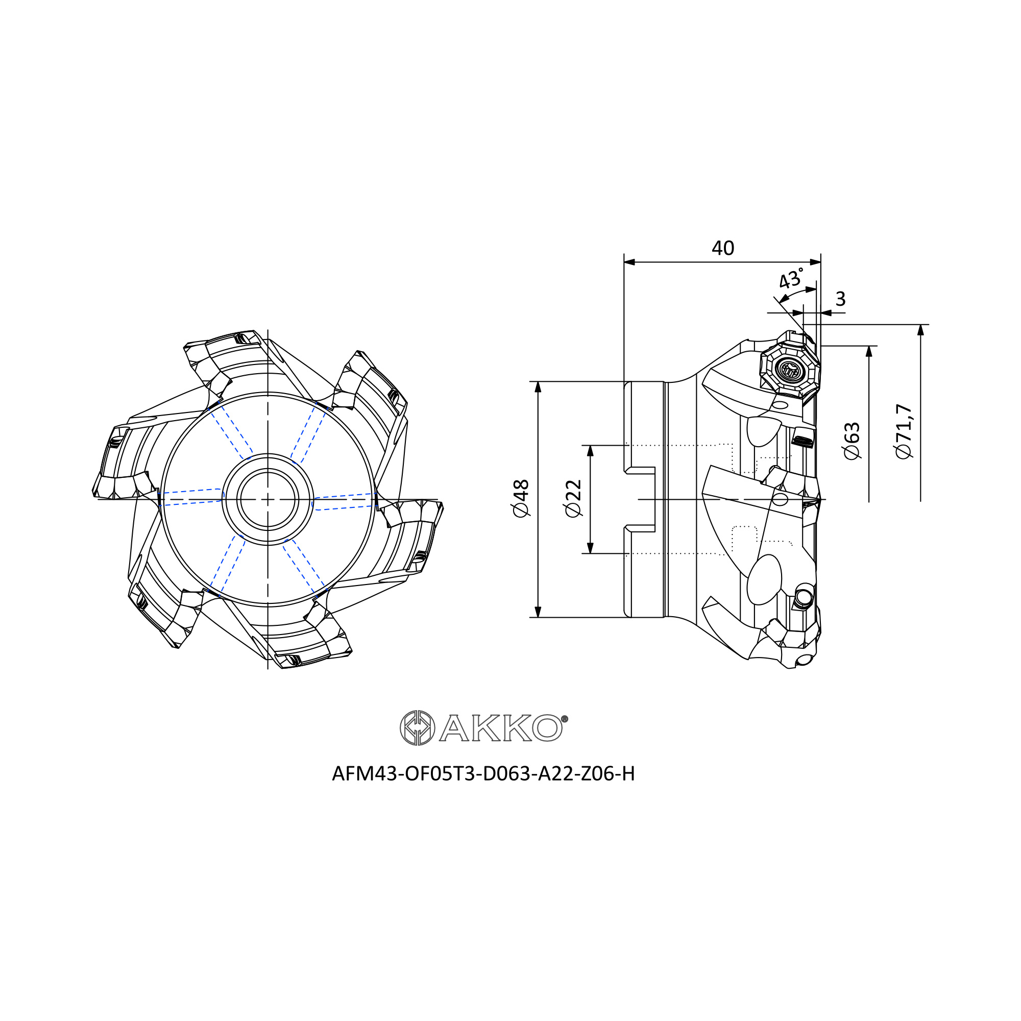 AKKO AFM43-OF05T3-D063-A22-Z06-H — фото 3