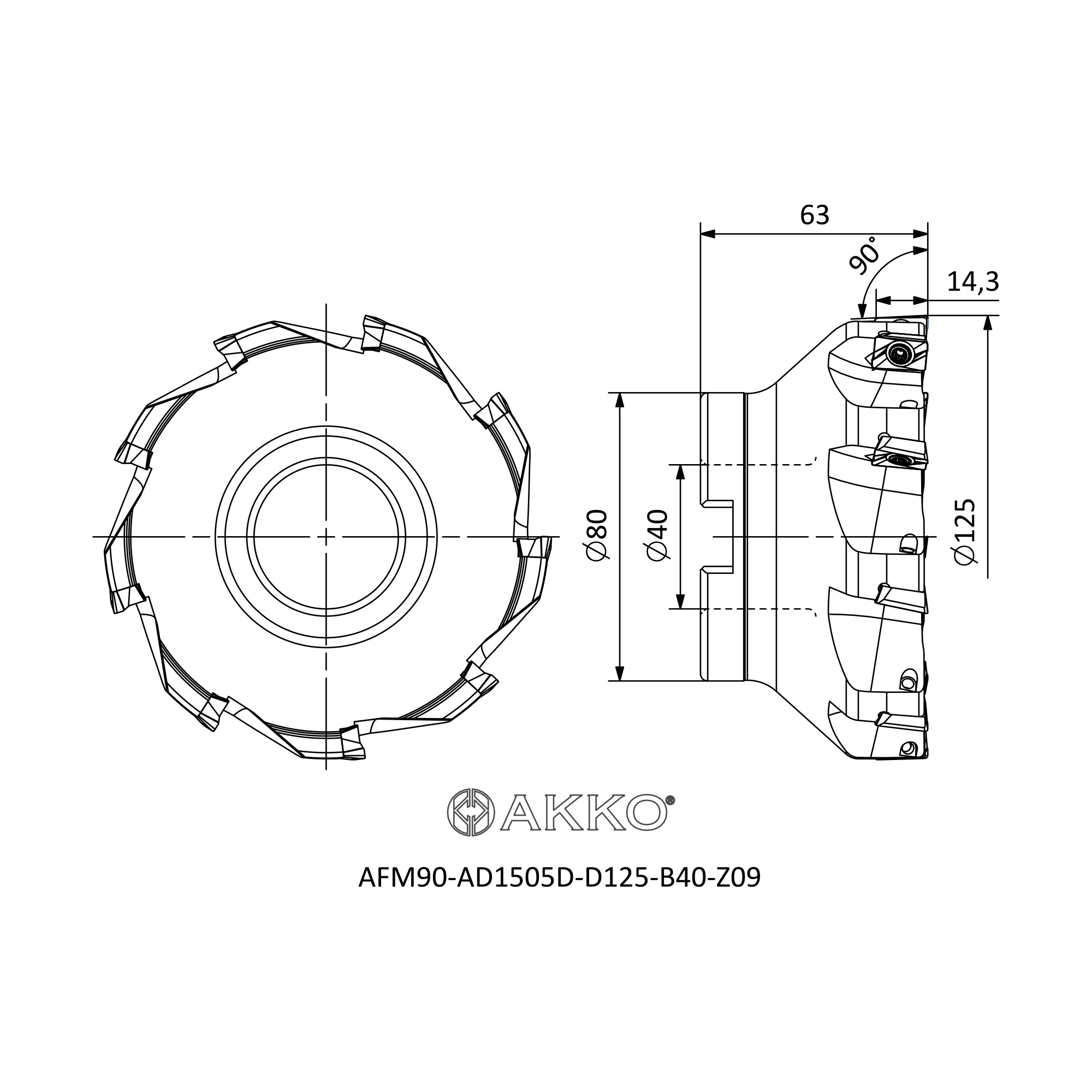 AKKO AFM90-AD1505D-D125-B40-Z09 — фото 3
