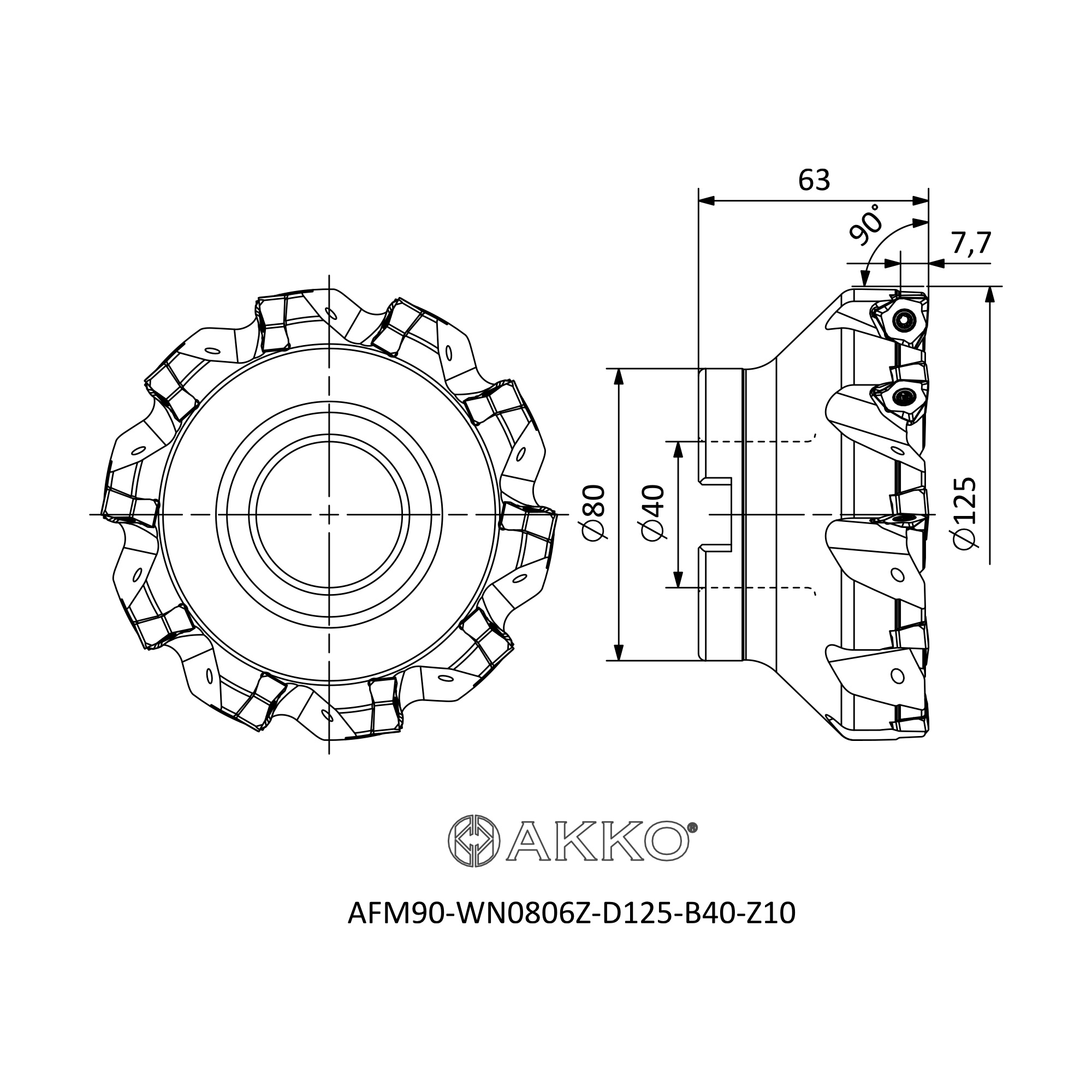 AKKO AFM90-WN0806Z-D125-B40-Z10 — фото 3