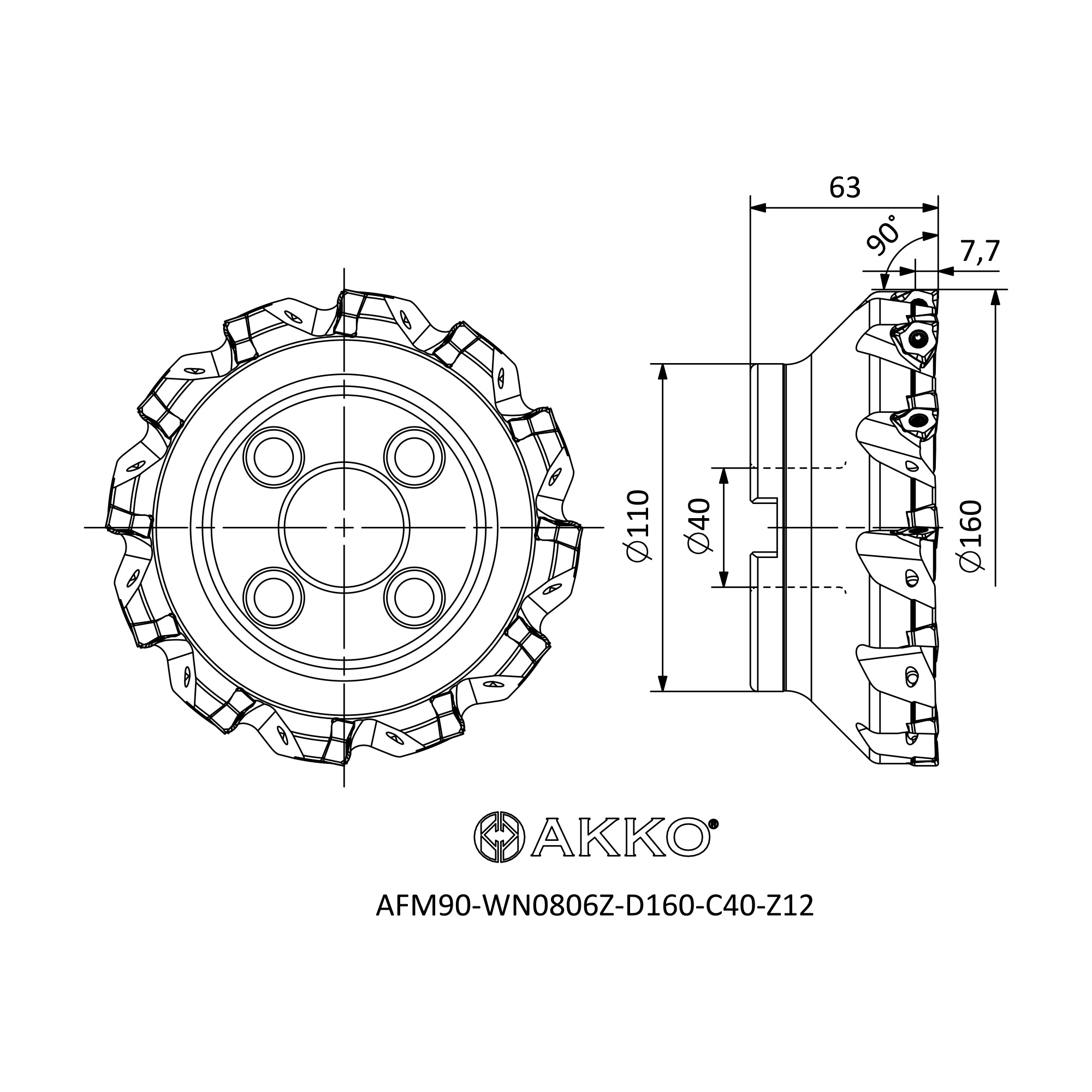 AKKO AFM90-WN0806Z-D160-C40-Z12 — фото 3