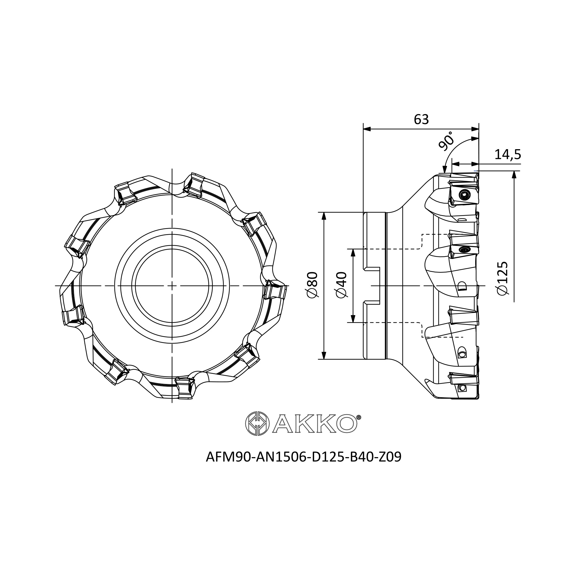 AKKO AFM90-AN1506-D125-B40-Z09 — фото 3