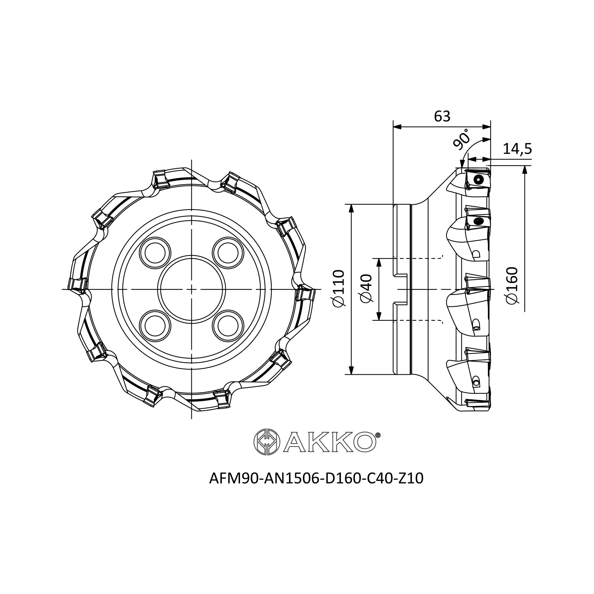 AKKO AFM90-AN1506-D160-C40-Z10 — фото 3