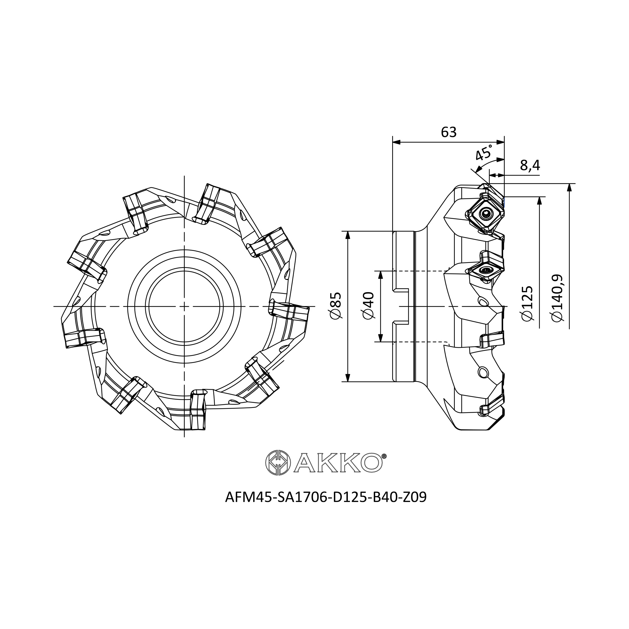 AKKO AFM45-SA1706-D125-B40-Z09 — фото 3